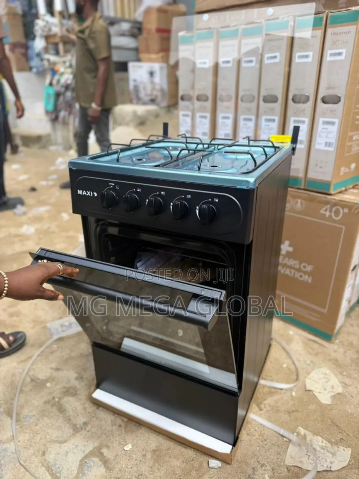 Maxi 4burner Gas Cooker With Oven