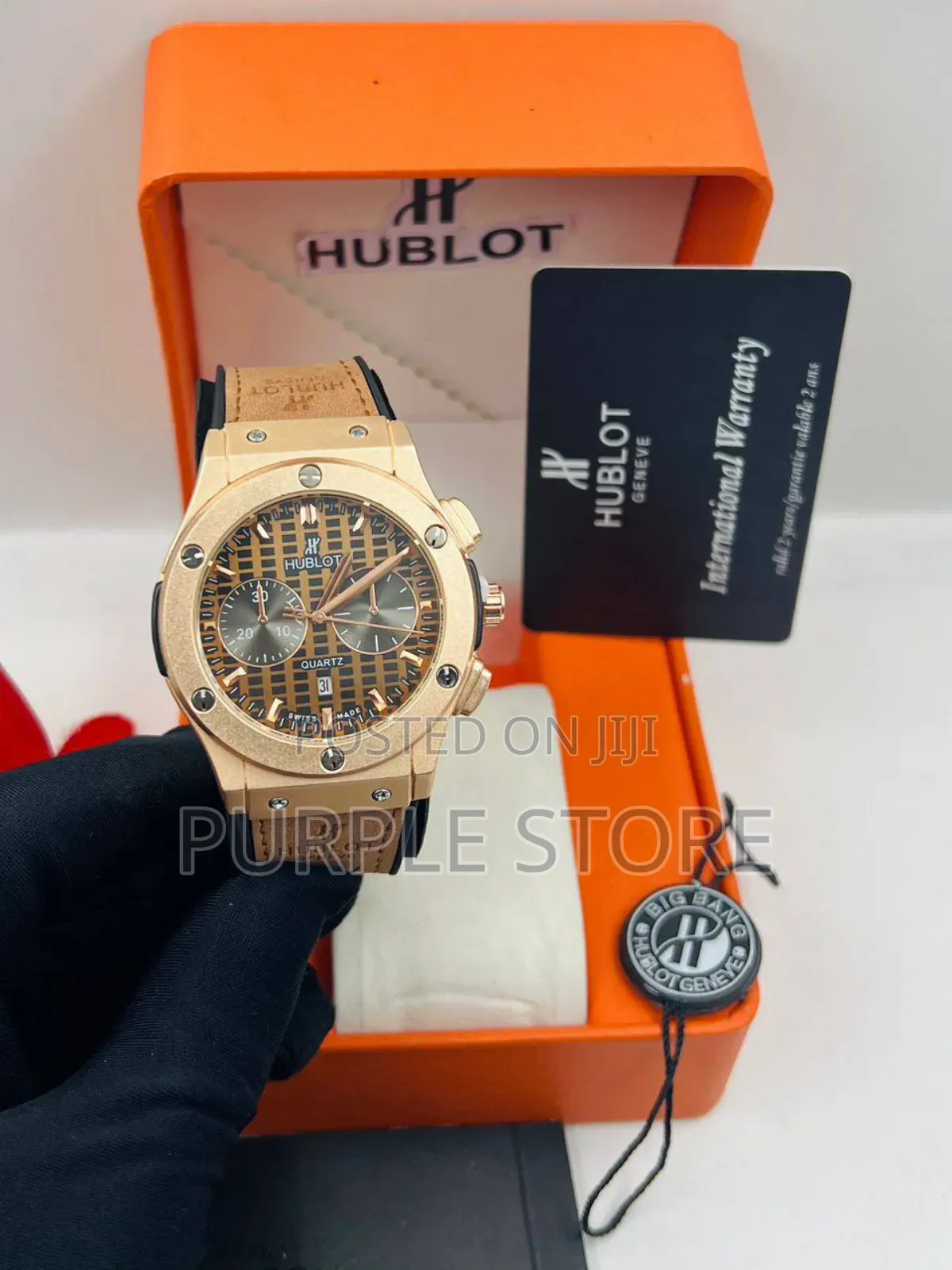Hublot Leather Watch for Guys New Design