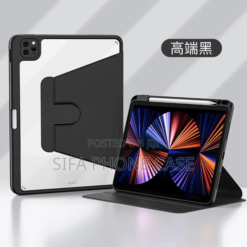 360 Rotating iPad Case in Black Colour