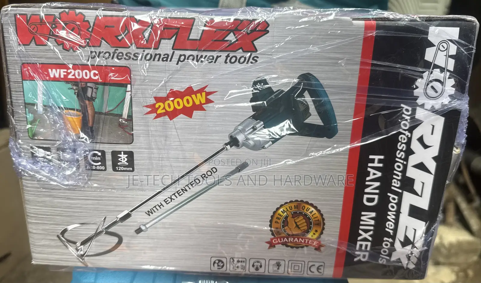 Worxflex Wf200c Professional Power Tools Hand Mixer With Extended Rod