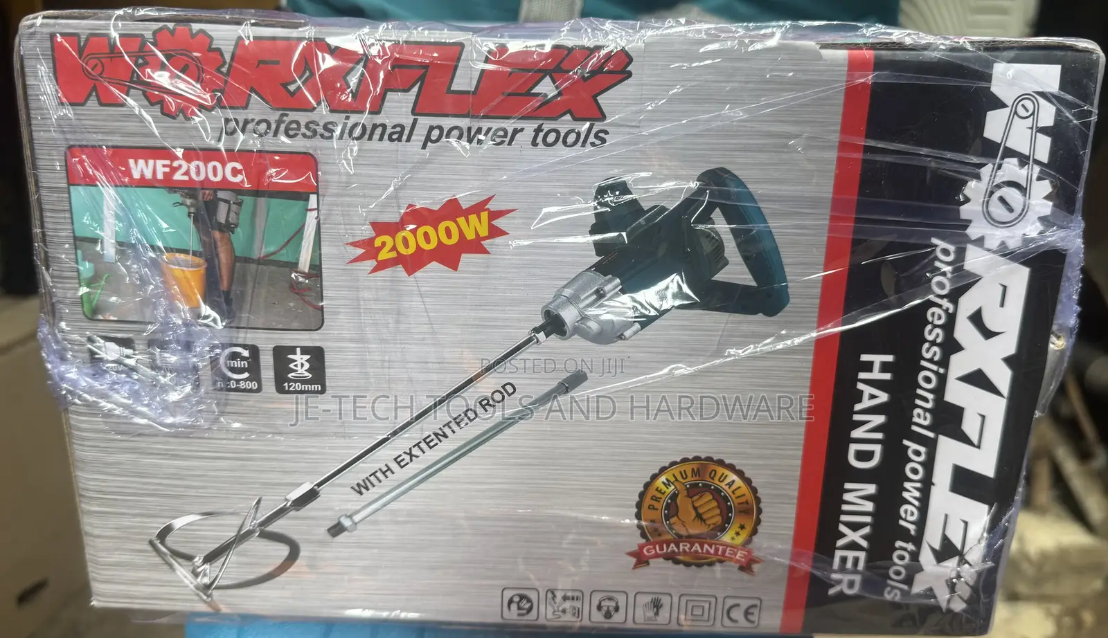 Worxflex Wf200c Professional Power Tools Hand Mixer With Extended Rod