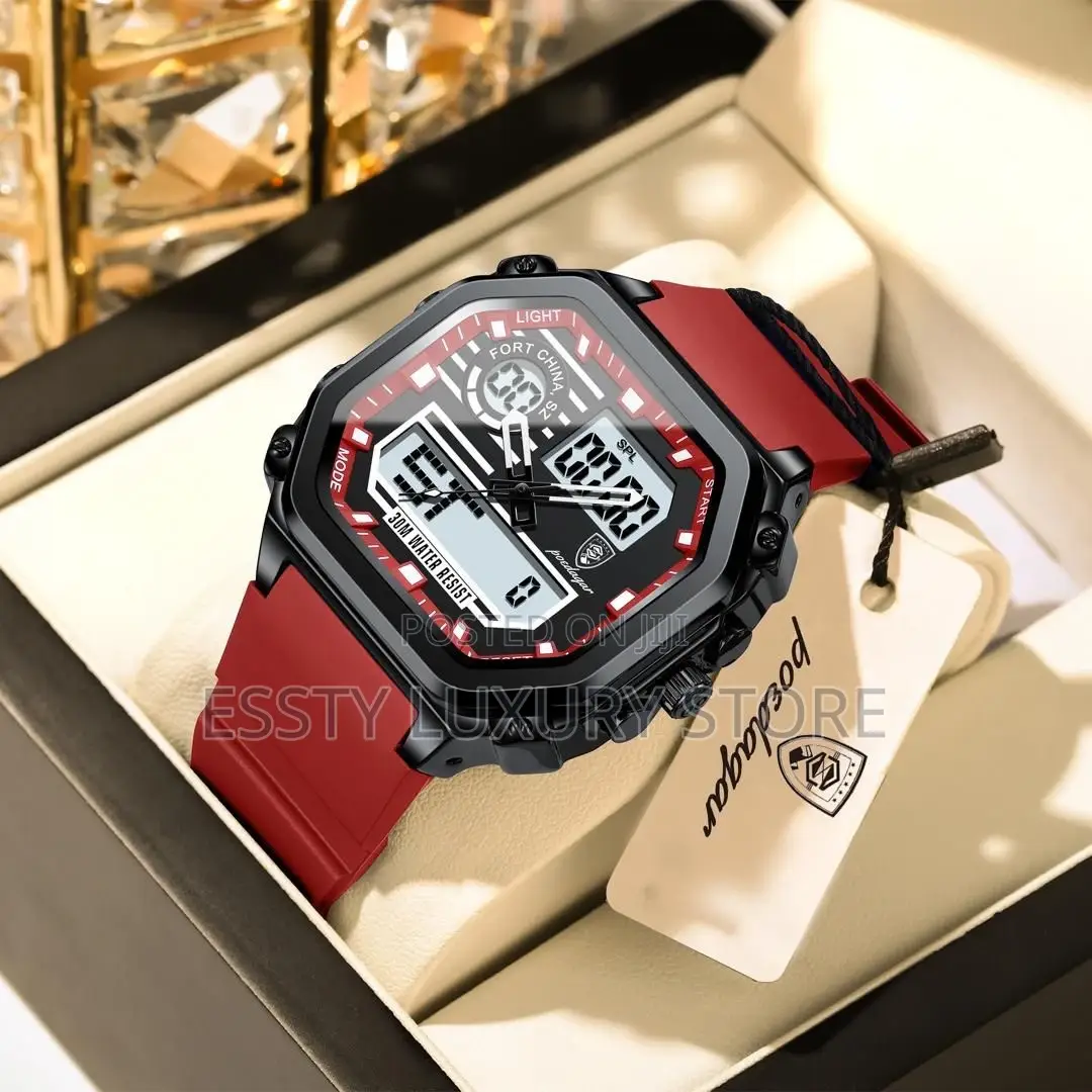Quality Luxury Poedagar Rubber Wristwatches