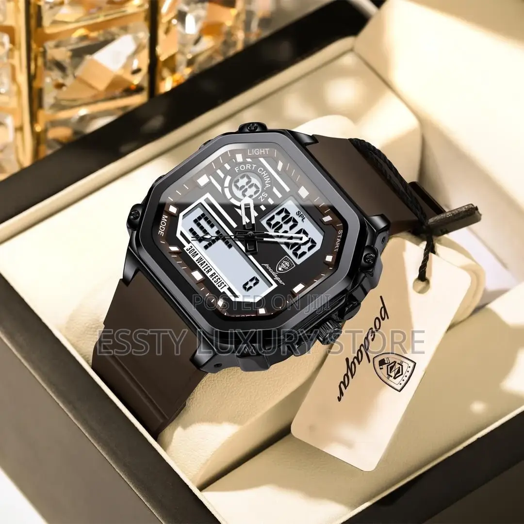 Quality Luxury Poedagar Rubber Wristwatches