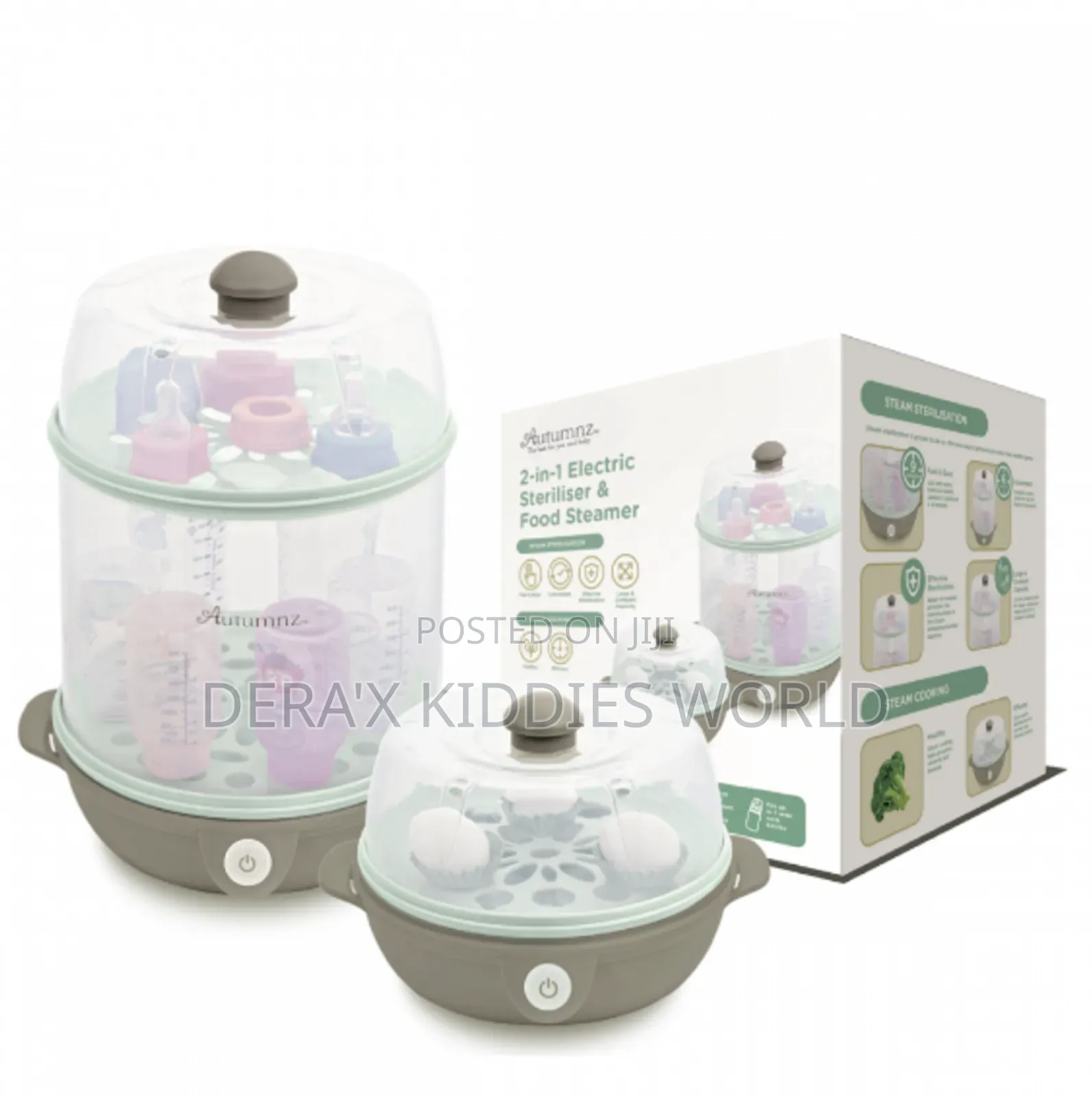 Autumnz 2 in 1 Electric Sterilizer and Food Steamer