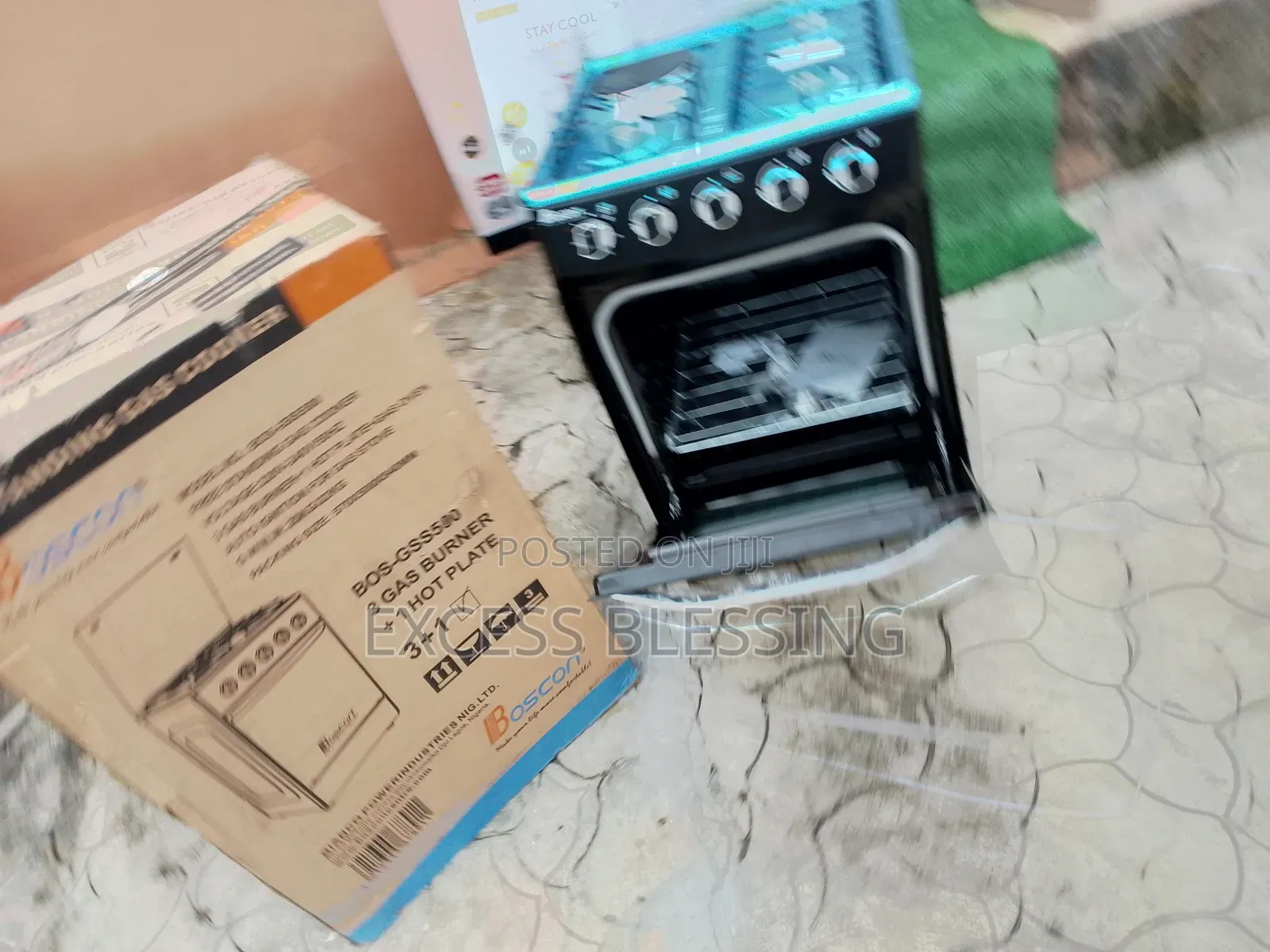 Original Boscon 50 50 Standing Gas Cooker With Grill
