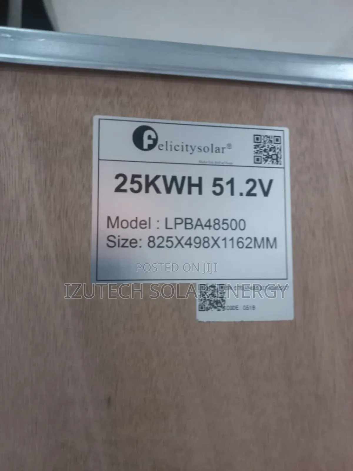 Felicity 25kwh Lithium Ion Battery 51.2v Available