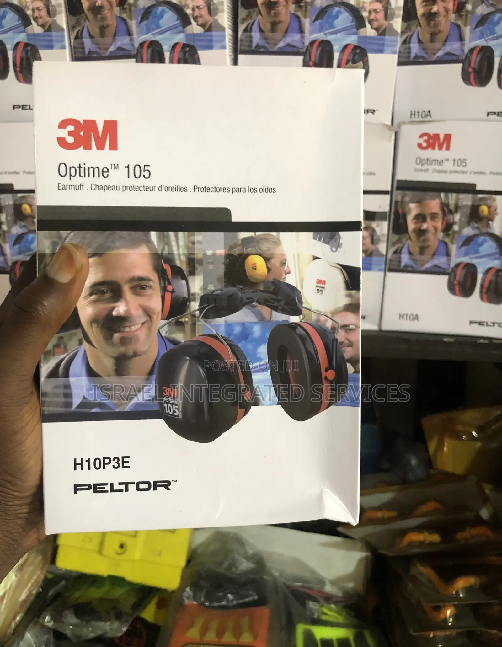 Safety Earmuffs Fixing With Helmet
