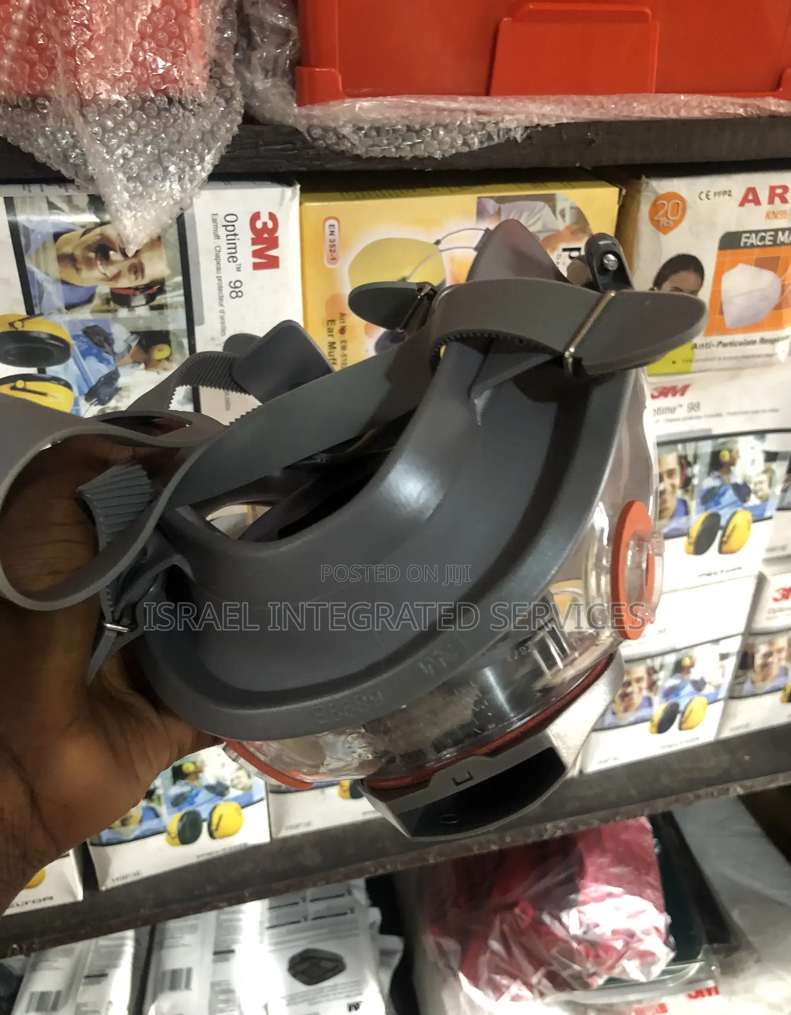 Safety Face Mask Full Face With Cartridge 3m