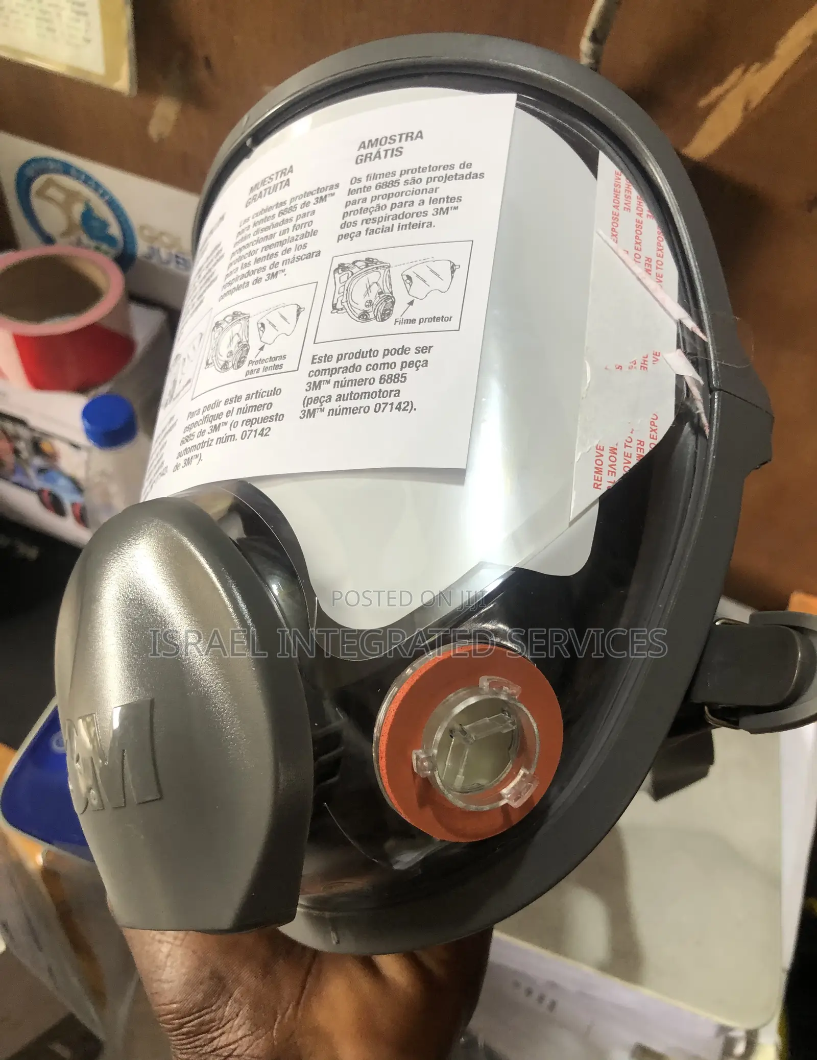 Safety Face Mask Full Face With Cartridge 3m