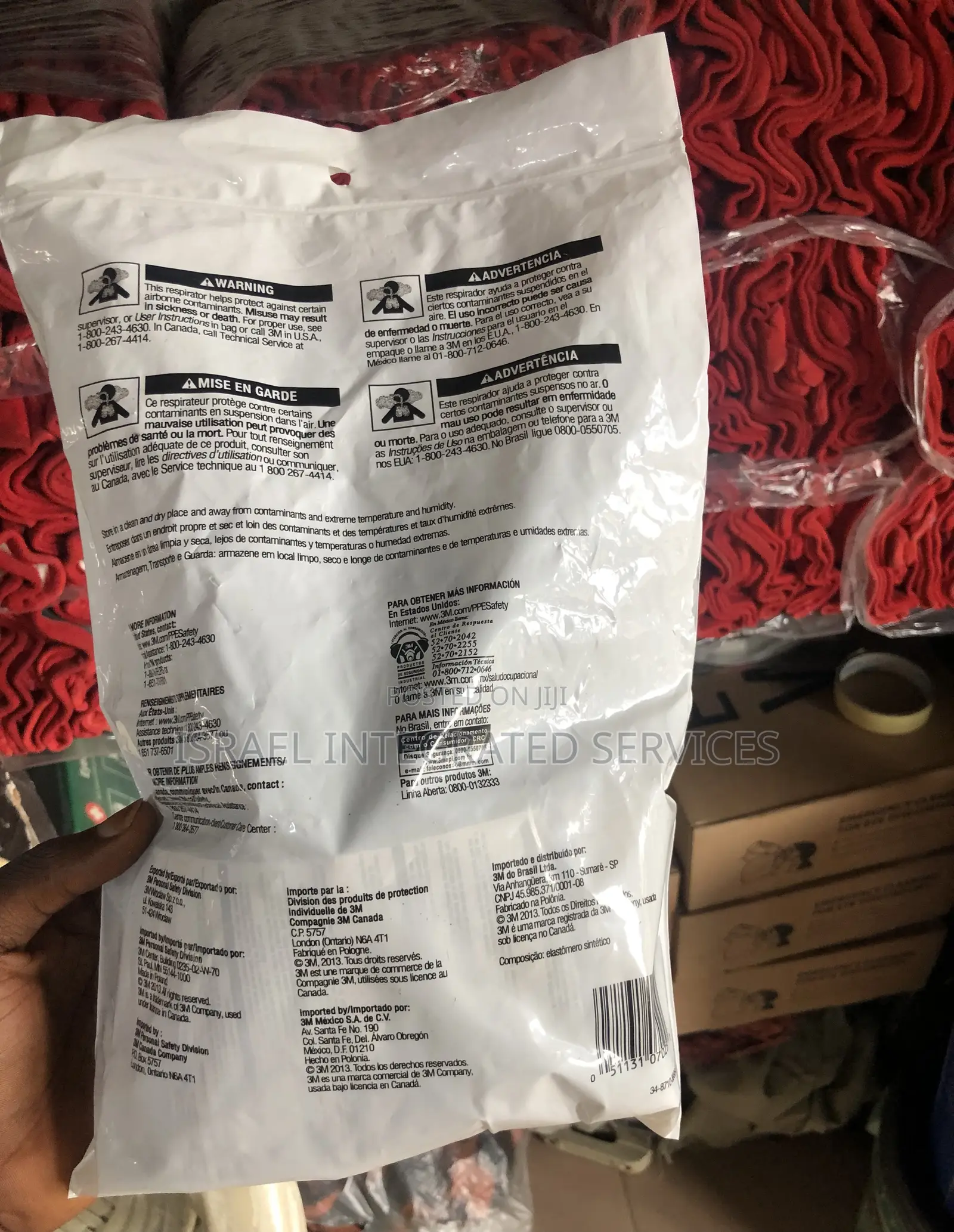 Safety Face Mask Half Face With Cartridge
