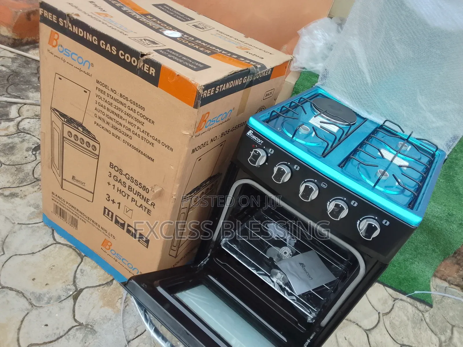 Bos_gss 500 Original Boscon 50 50 Auto Ignition Standing Gas Cooker