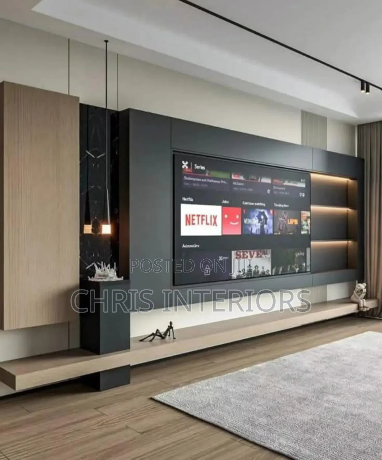 Fluted Panel Tv Console
