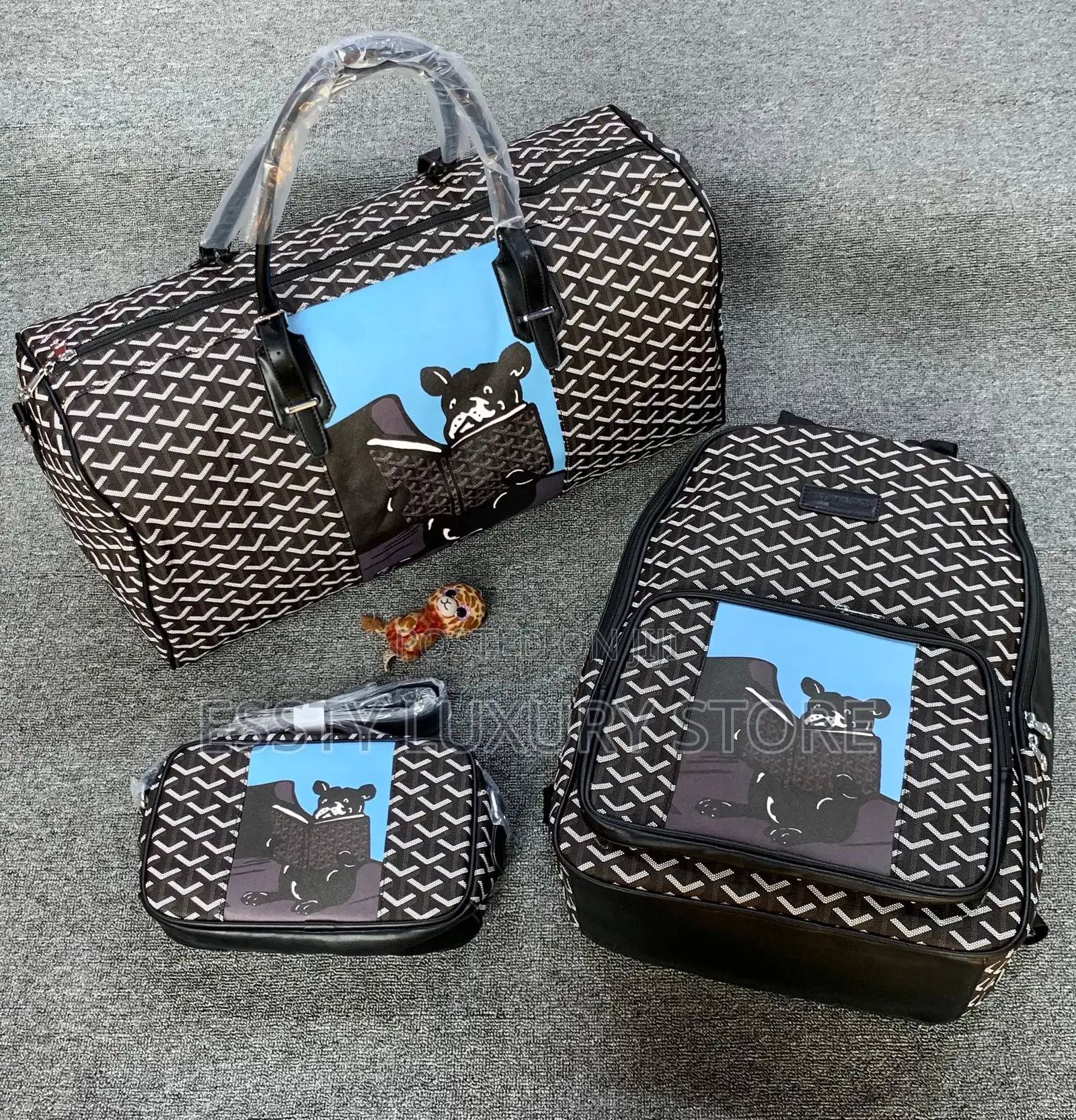 Quality Goyard Backpack Duffel Bag Combo