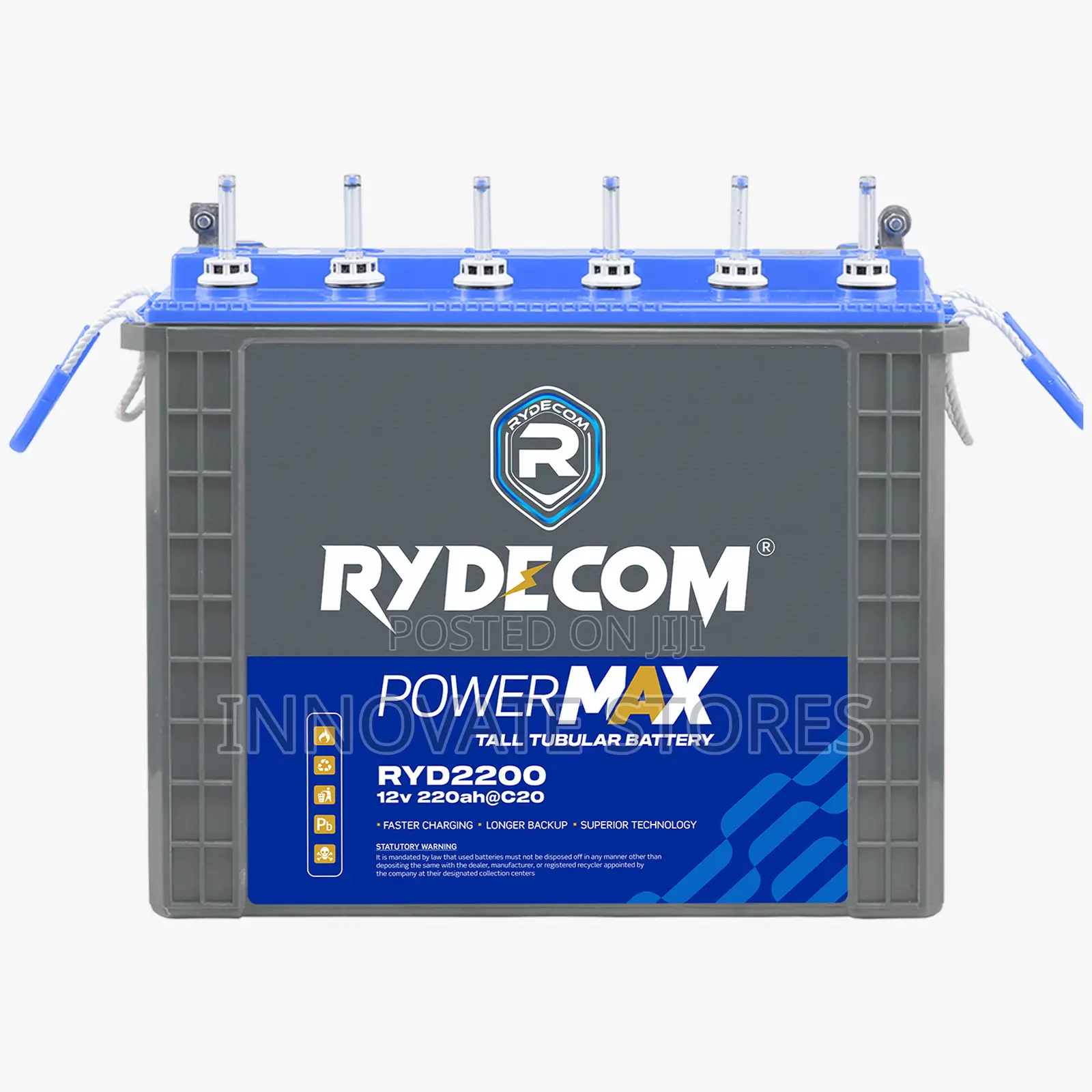Rydecom 12v 220ah Tubular Battery