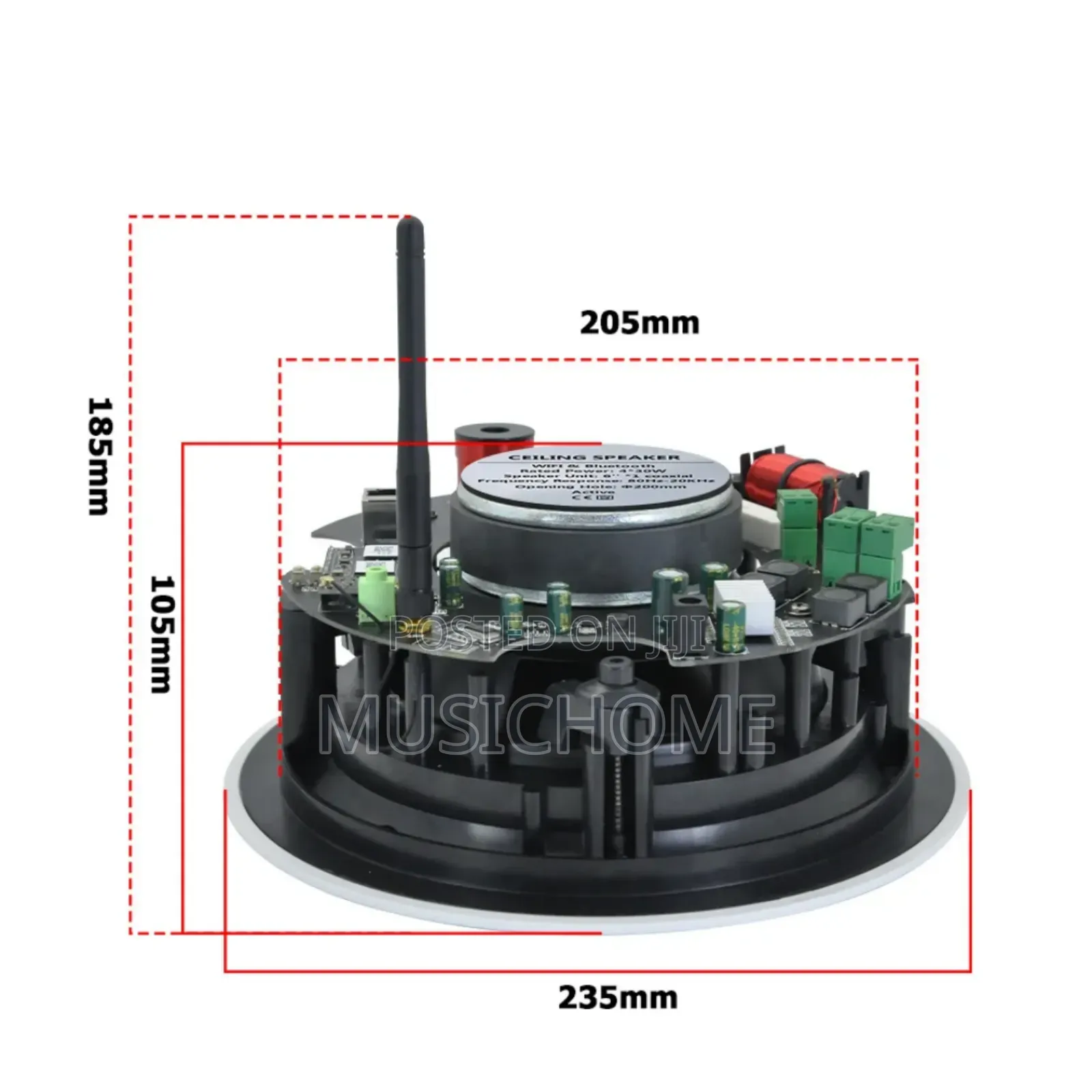 Frameless Wifi Bluetooth Ceiling Speaker