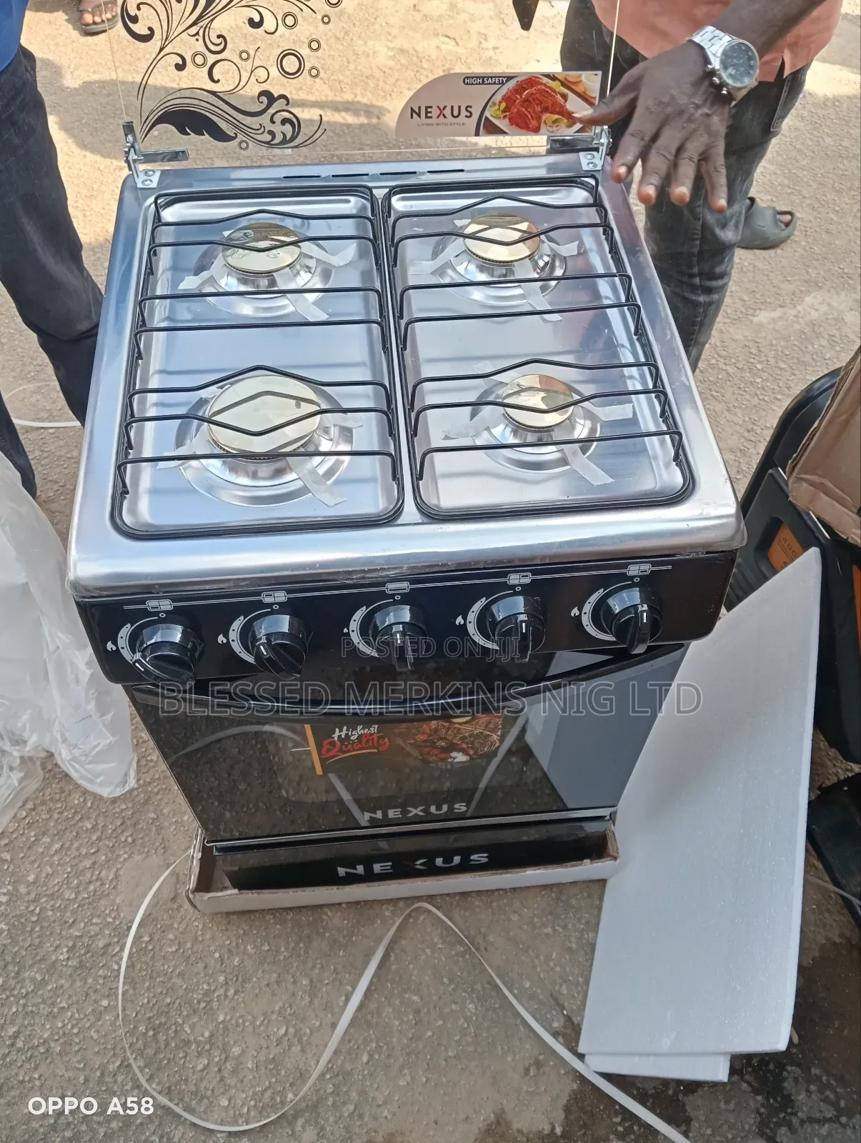 Nexus Gas Cooker 4 Burners All Gas