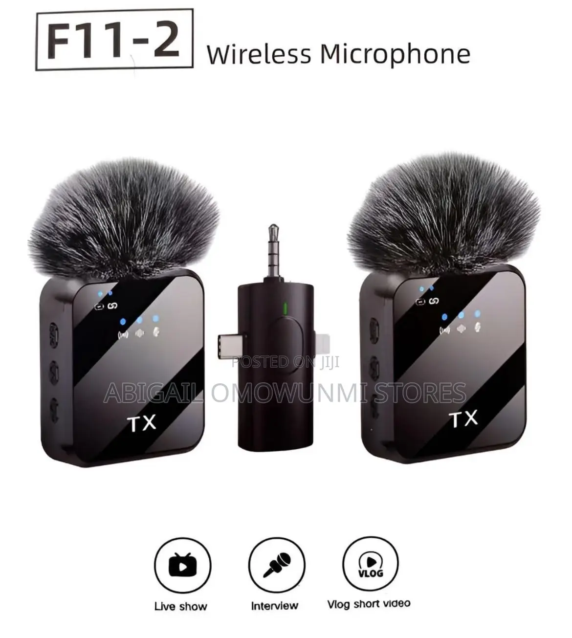 F11-2 Dual Noise Cancelling Wireless Microphone