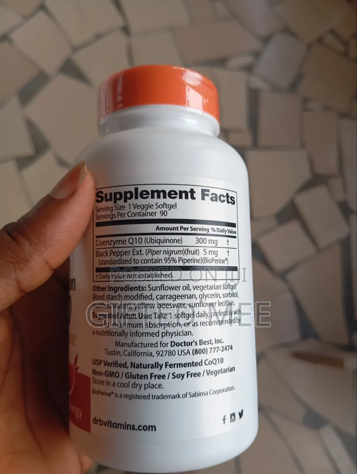 Doctor's Best High Absorption Coq10 With Bioperine,300mg X 90 Softgels