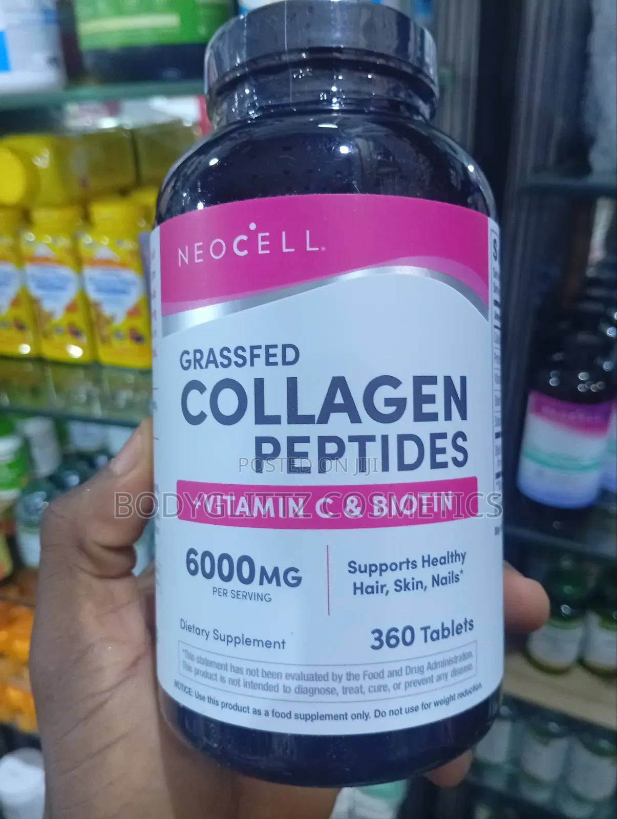 Neocell Grass-Fed Collagen Peptide: Vitamin C Biotin by 360 Tablets