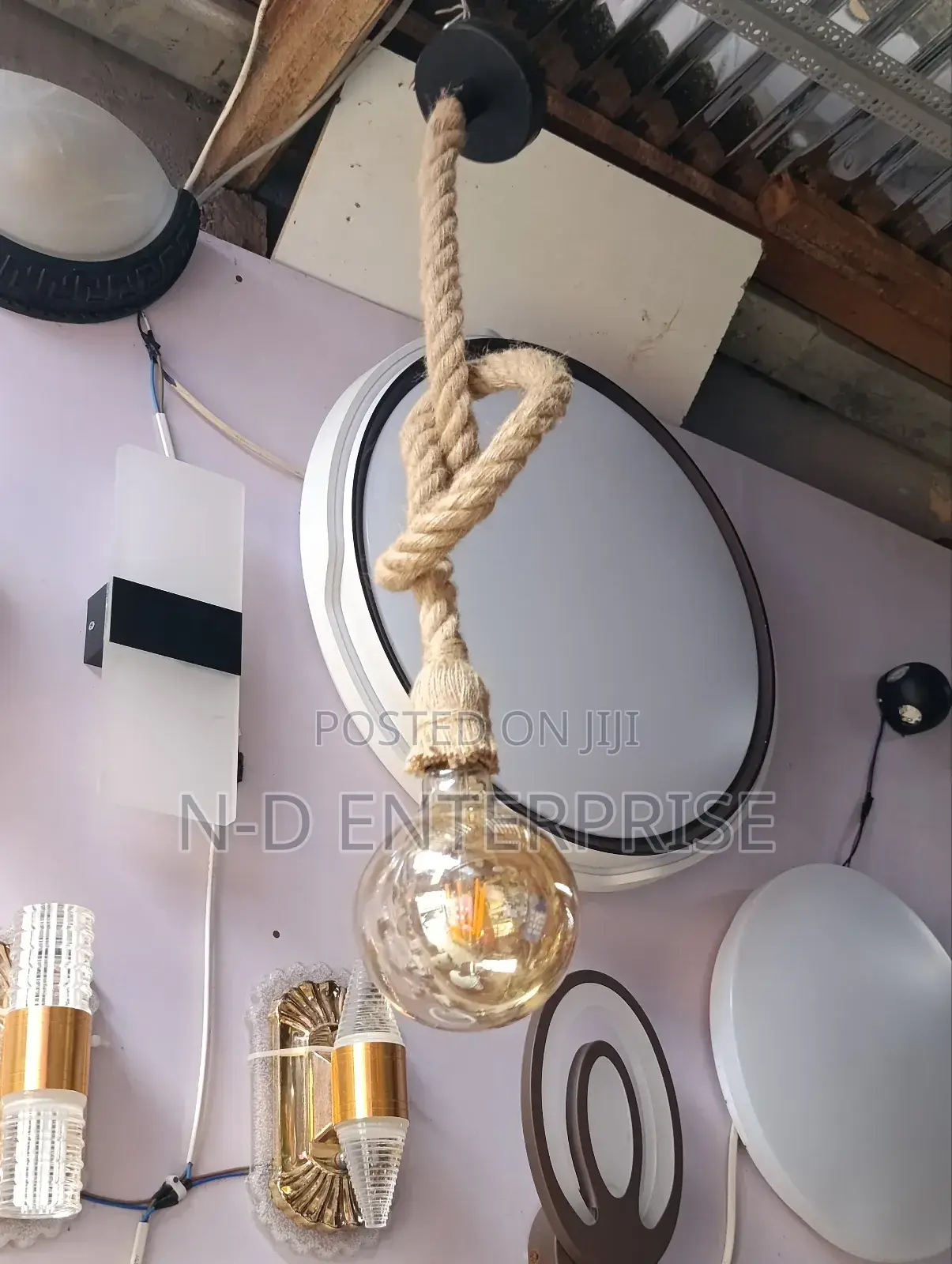 Rope Pendant Light