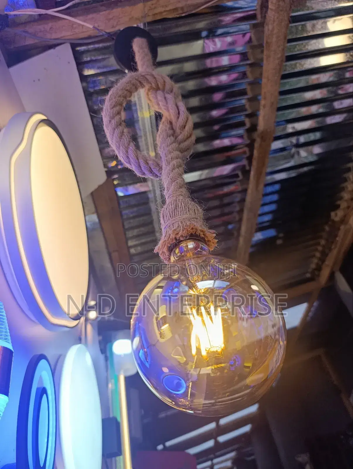 Rope Pendant Light