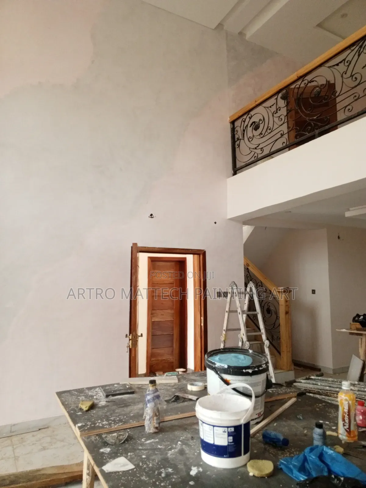 Glassy Stucco, Mirror Paint/Painting
