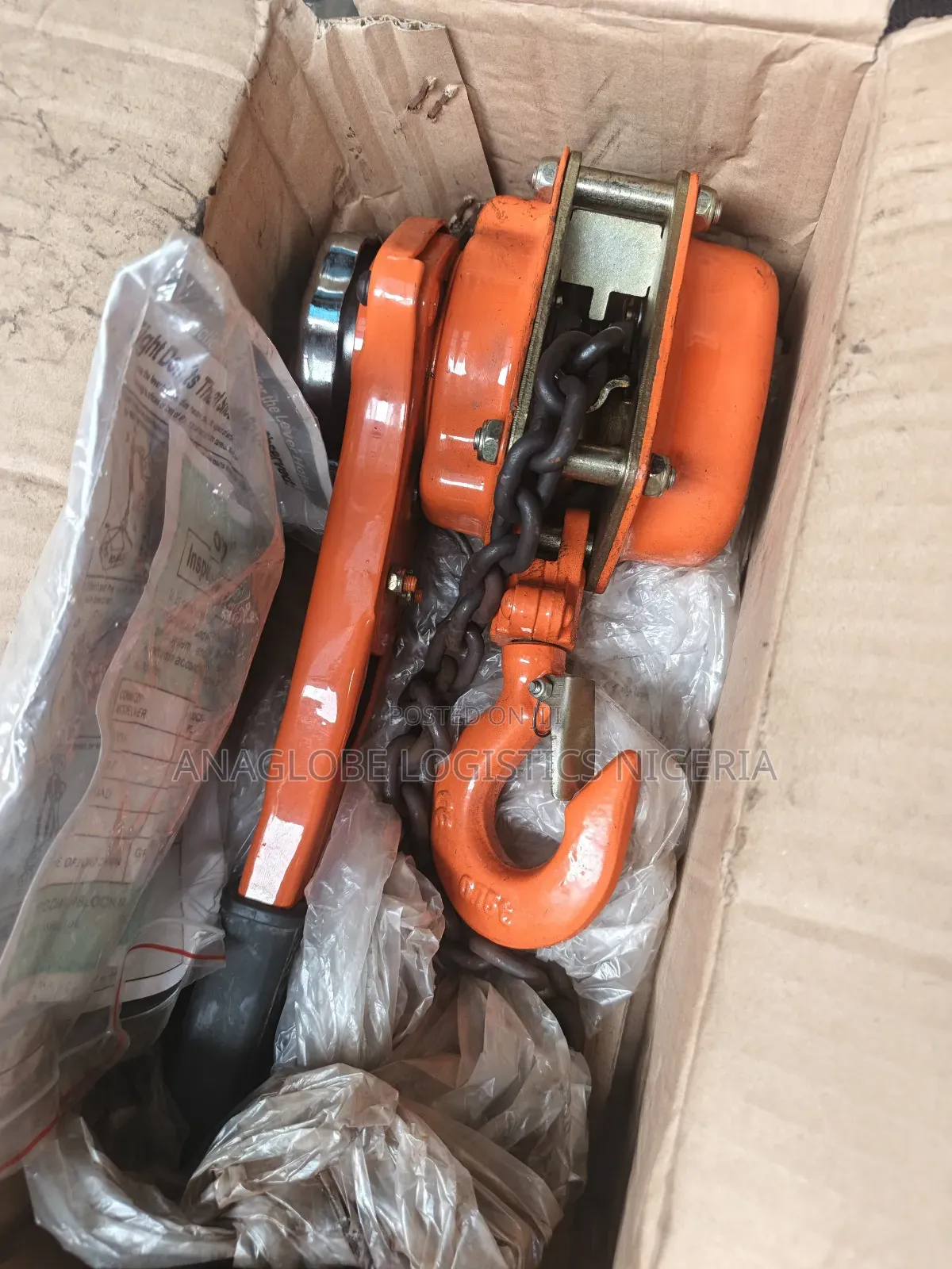 Come Along Chain Block (0.75ton) Toyo. Other Tons Are Available
