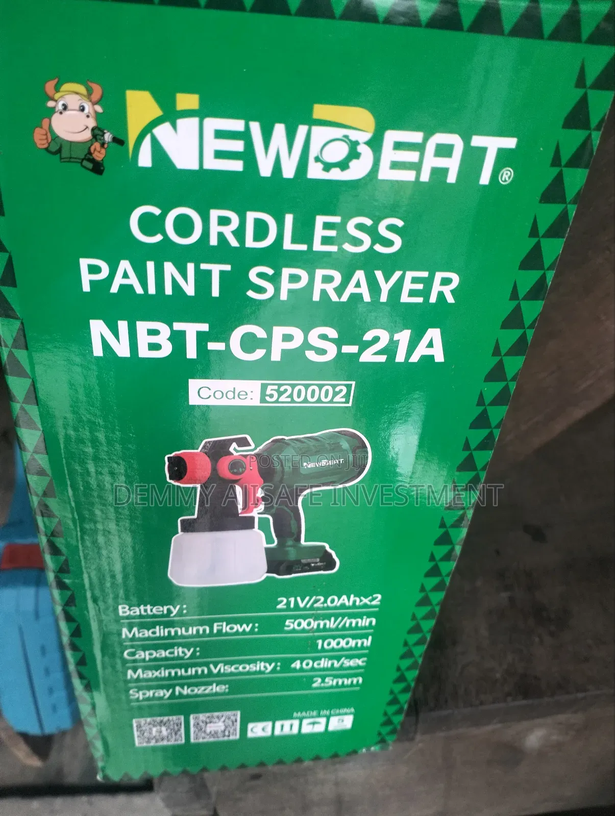 New Beat Cordless Paint Sprayer(2v×2pcs)