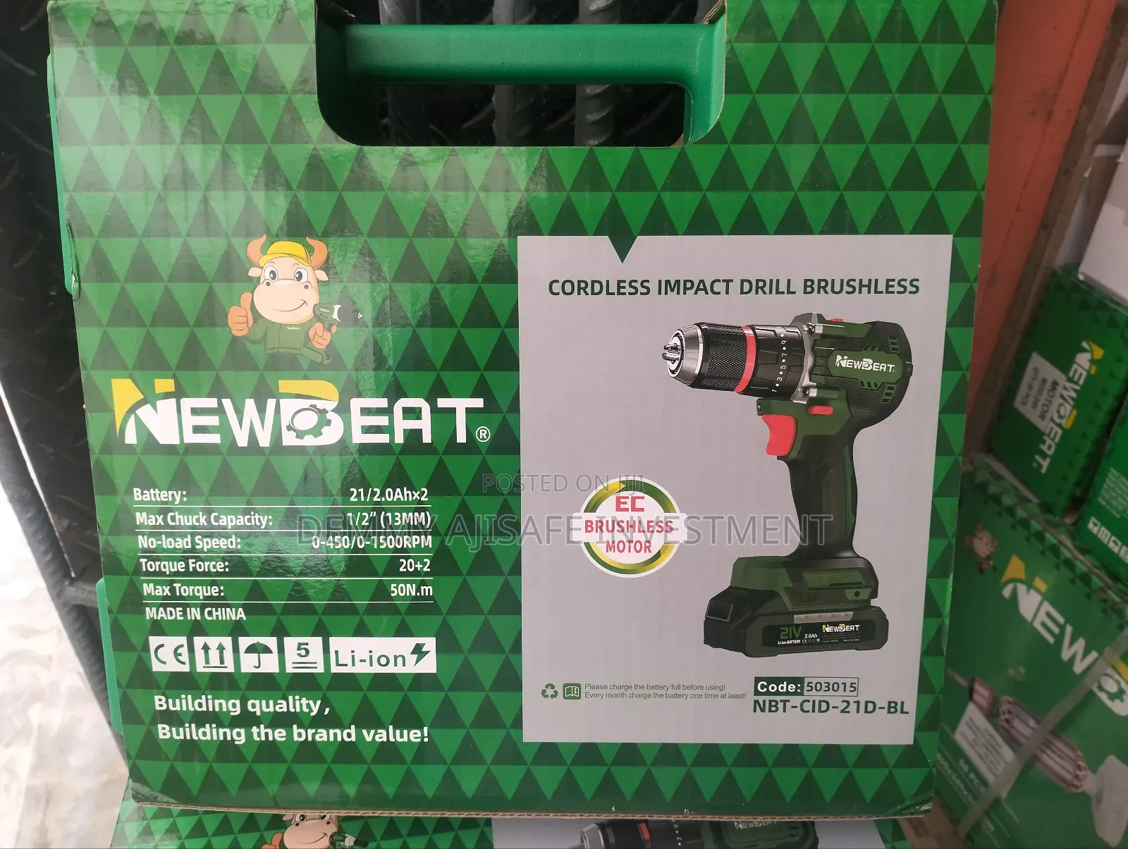 Newbeat Brushless Cordless Impact Drill