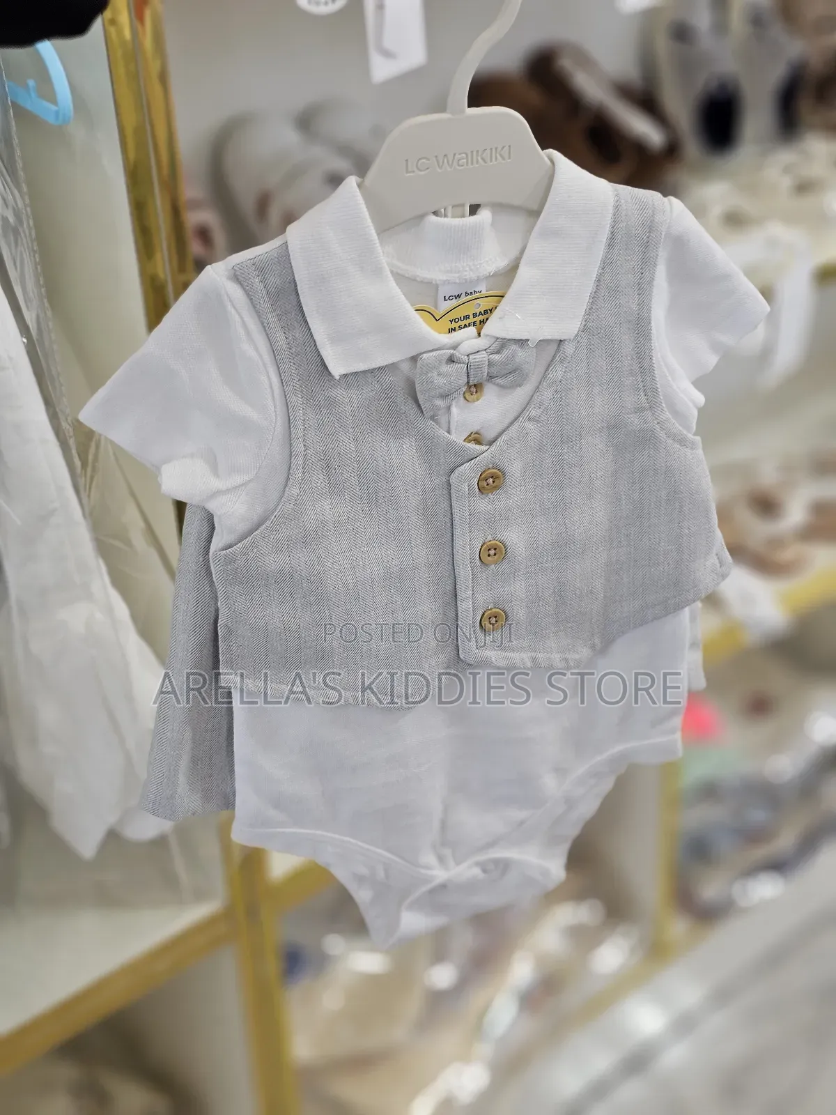 LCW Baby Baby Boys' Shirt, Shorts and Vest 3-Piece Set