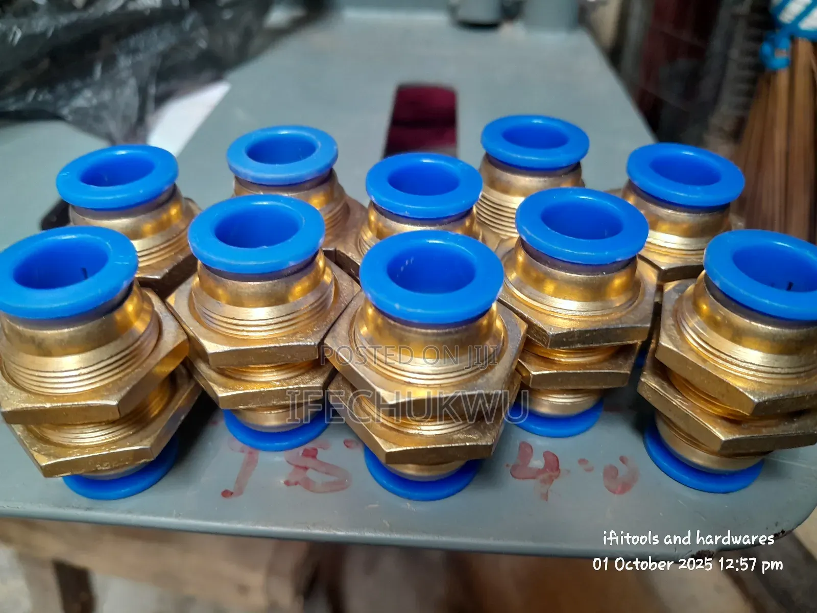 12mm Panel Mounting Bulk Head Fittings