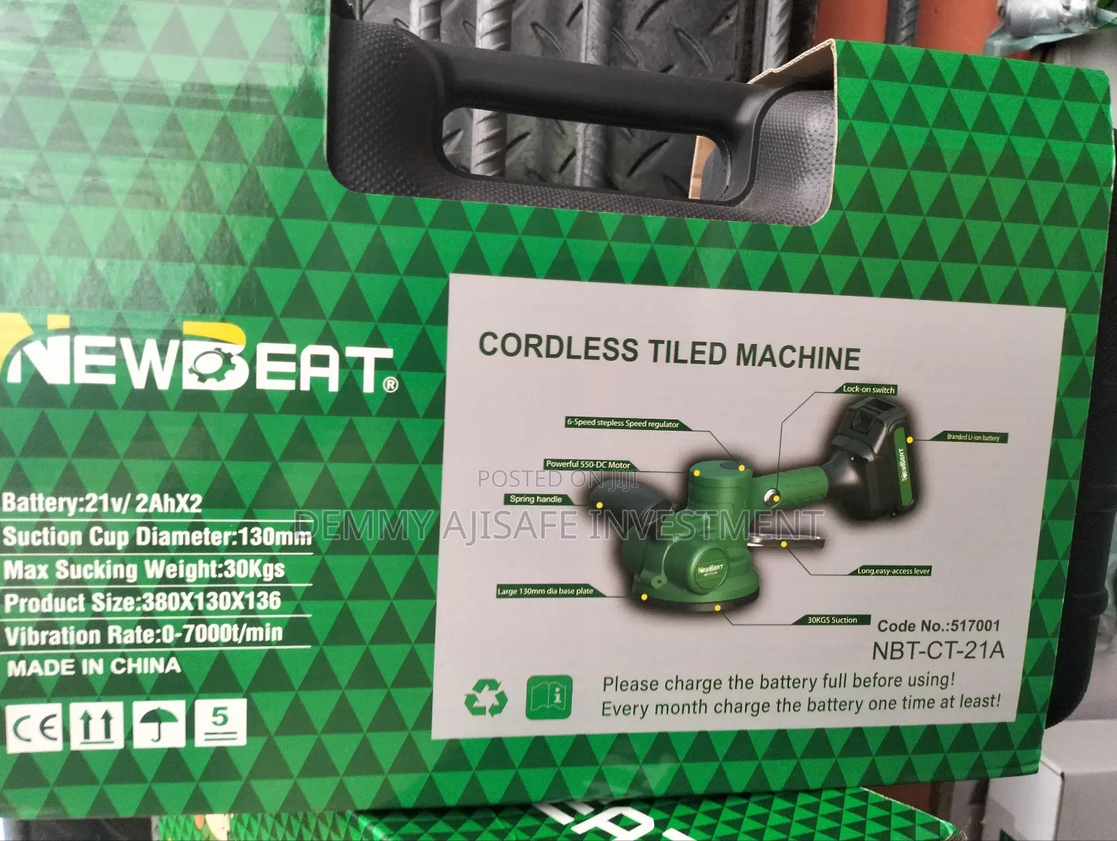 Cordless Tiles Vibration Machine
