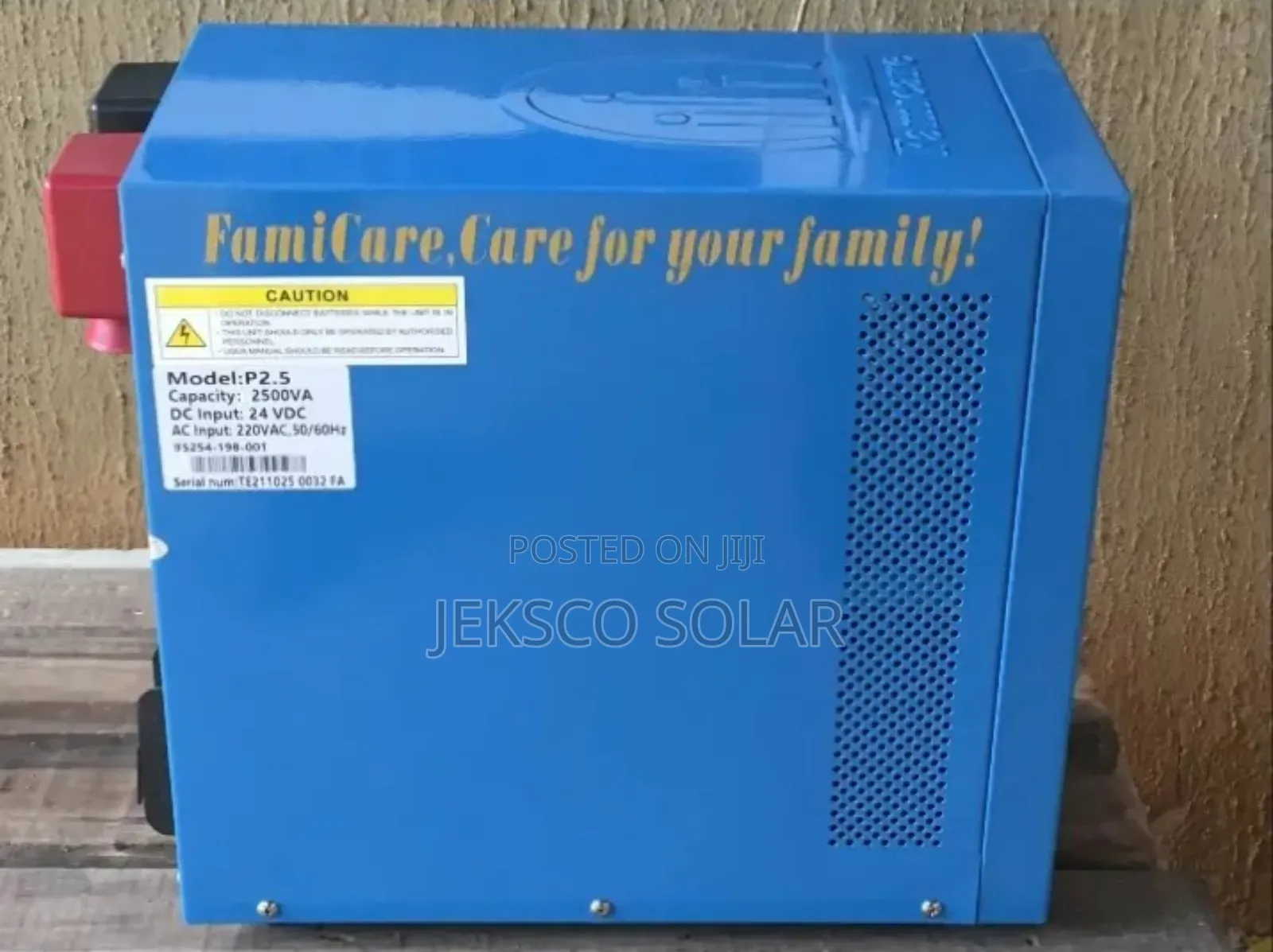 2.5kva Famicare Inverter, Transformer Base 24v