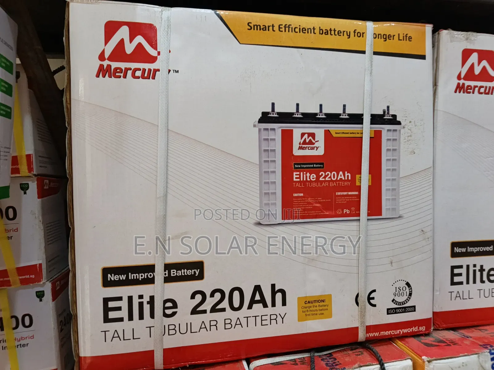 220ah Mercury Tall Tubular Battery Available Now