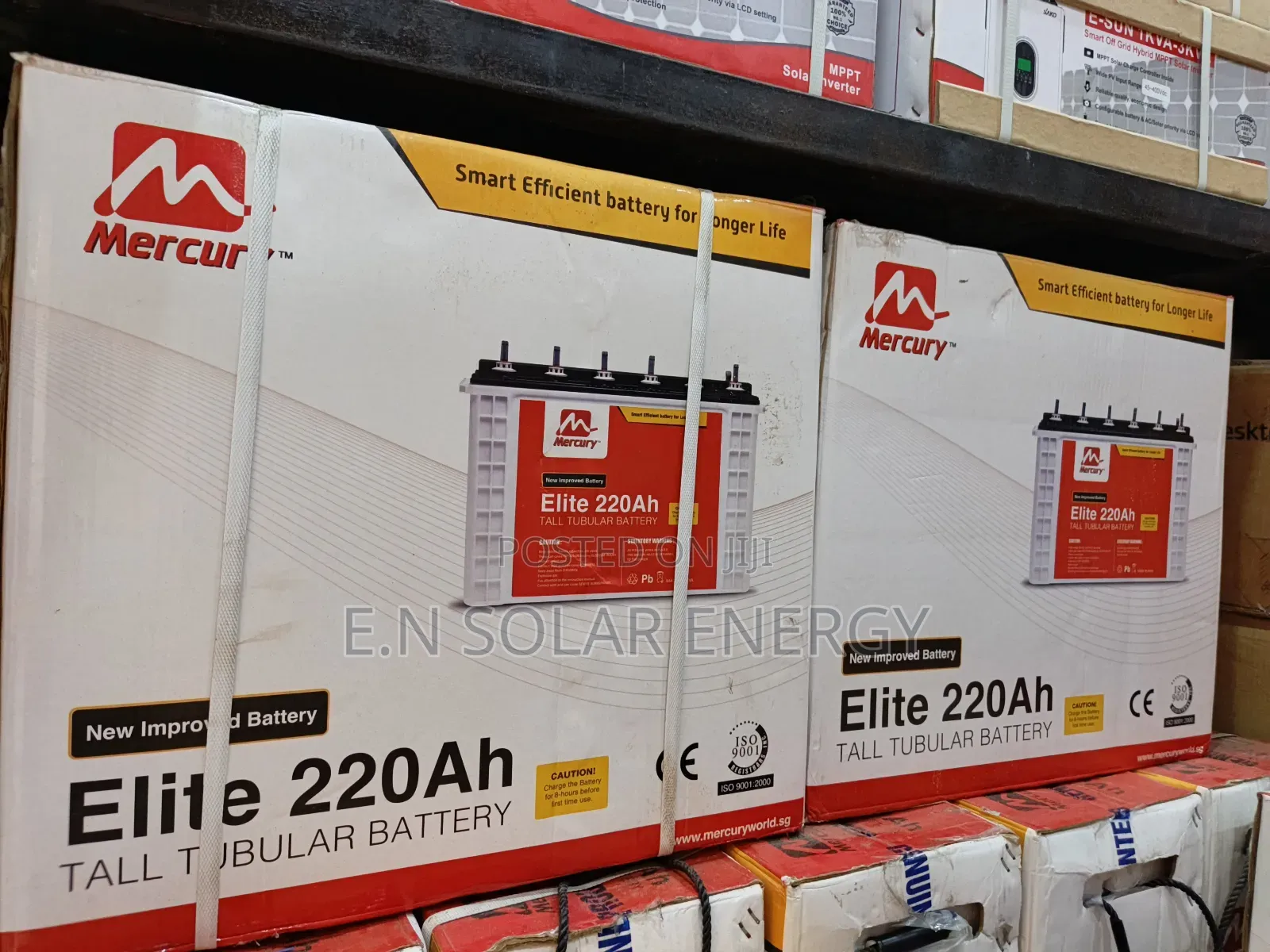 220ah Mercury Tall Tubular Battery Available Now