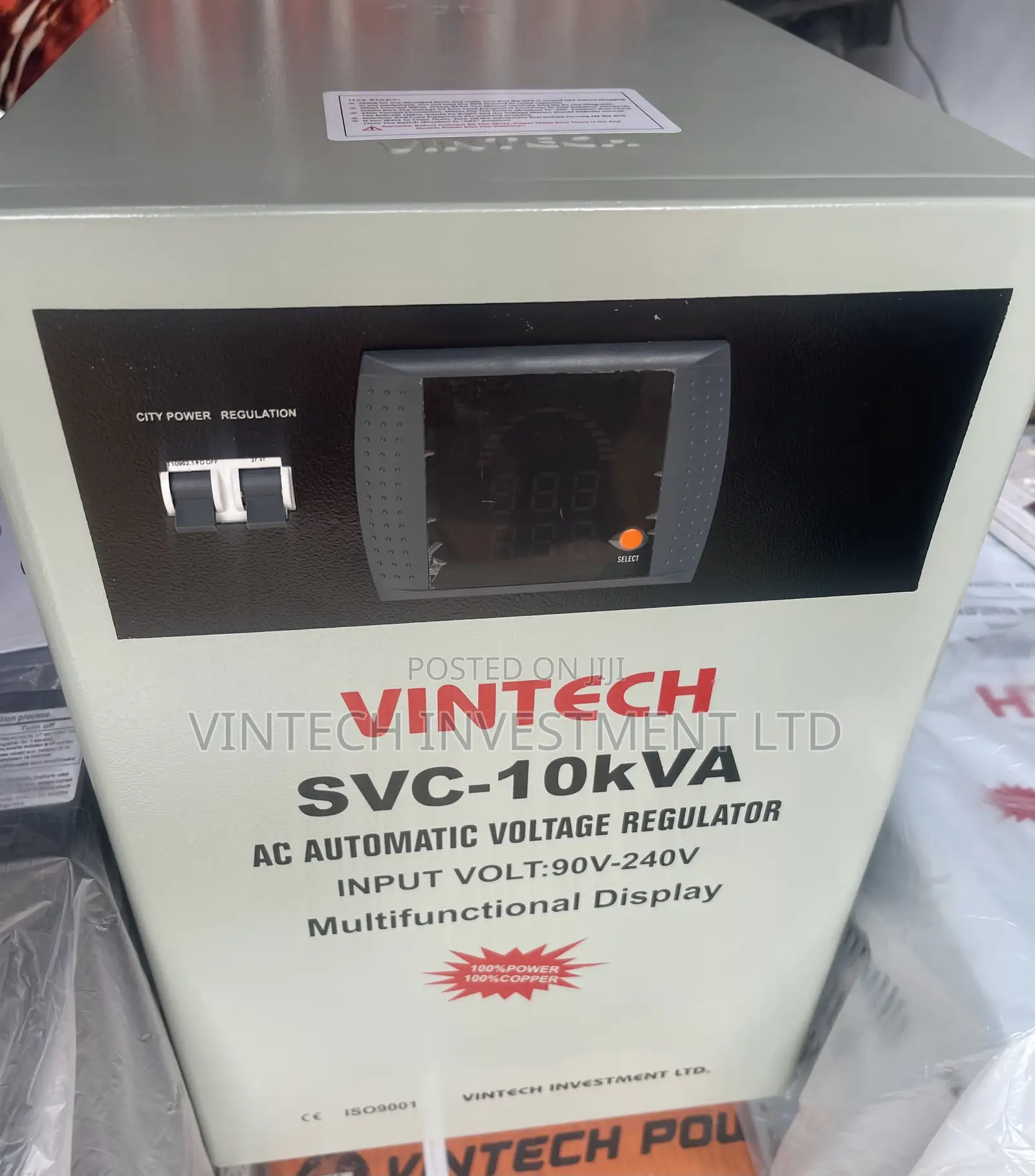 Vintech 10kva Industrial Single Phase Stabilizer