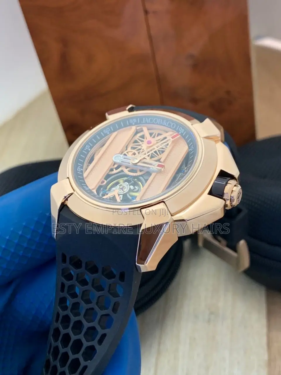 High Quality Jacob Co Rubber Wristwatch