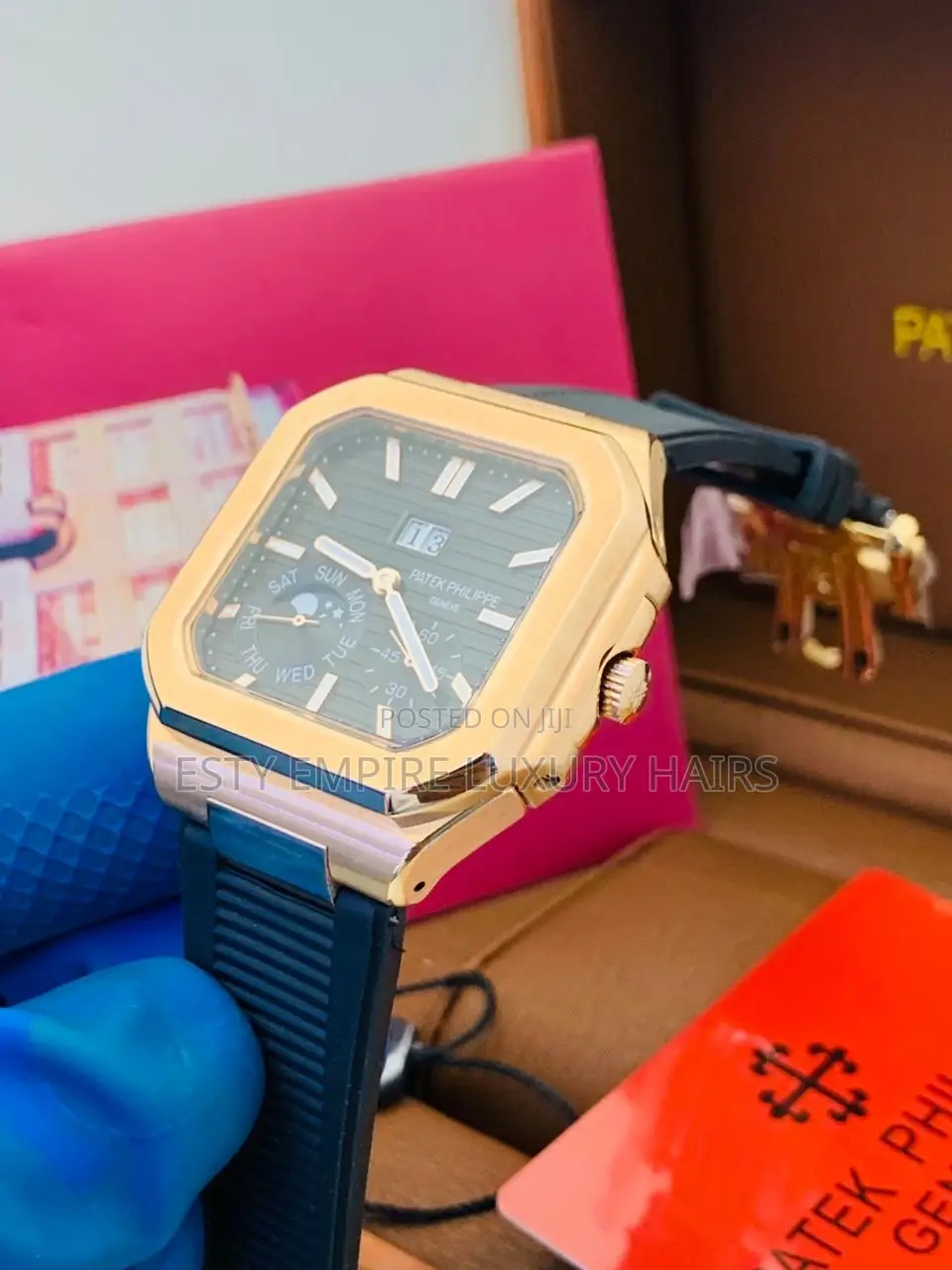 High Quality Luxury Patek Philippe Rubber Wristwatch,