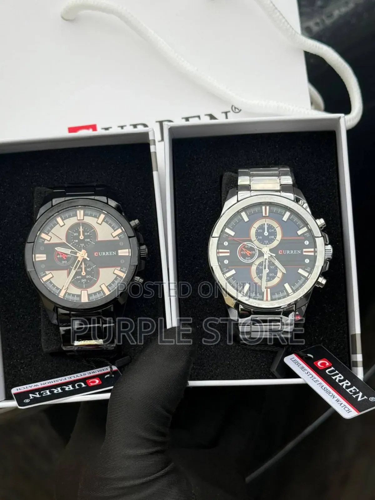 Quality Curren Men's Wristwatch With Box, Bag, Manual.