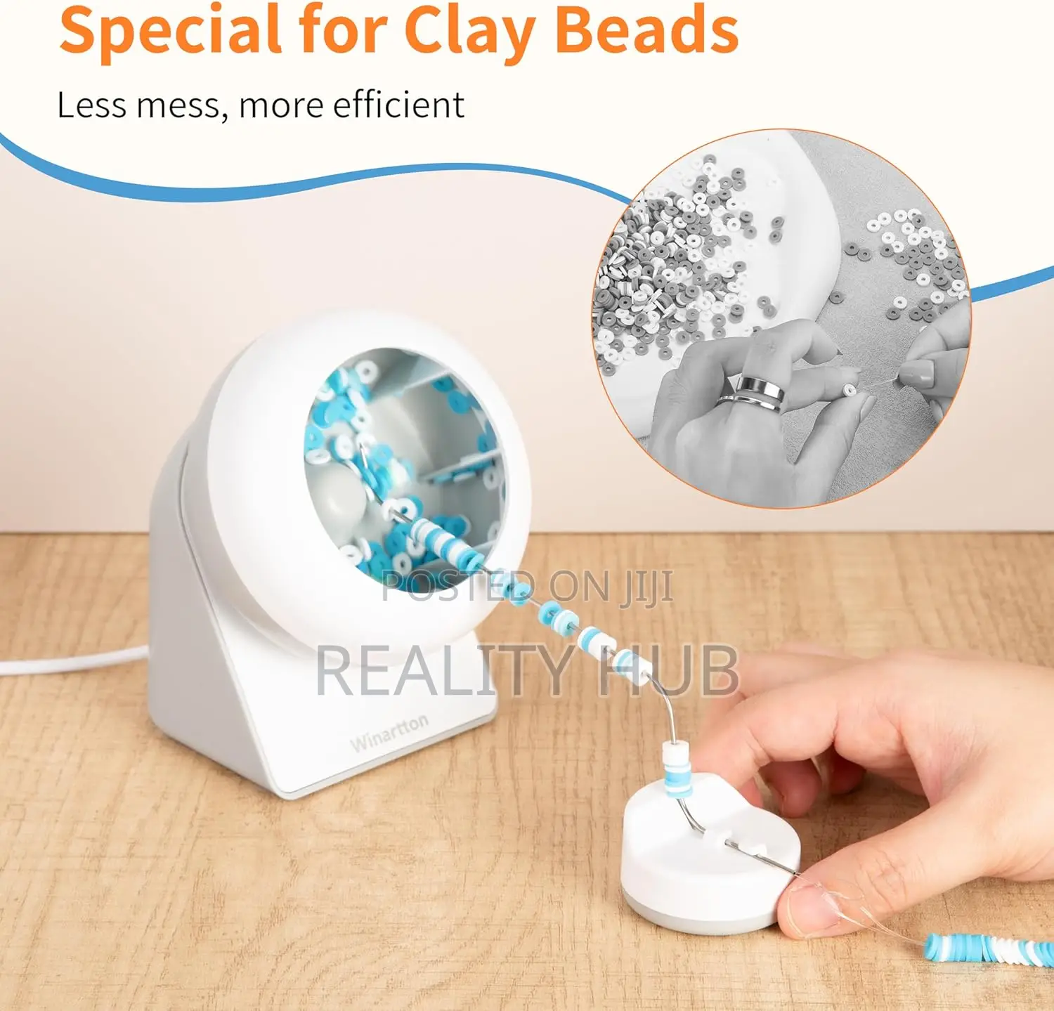 Clay Bead Spinner - 2 Reinforced Needles- Electric Bead Maker