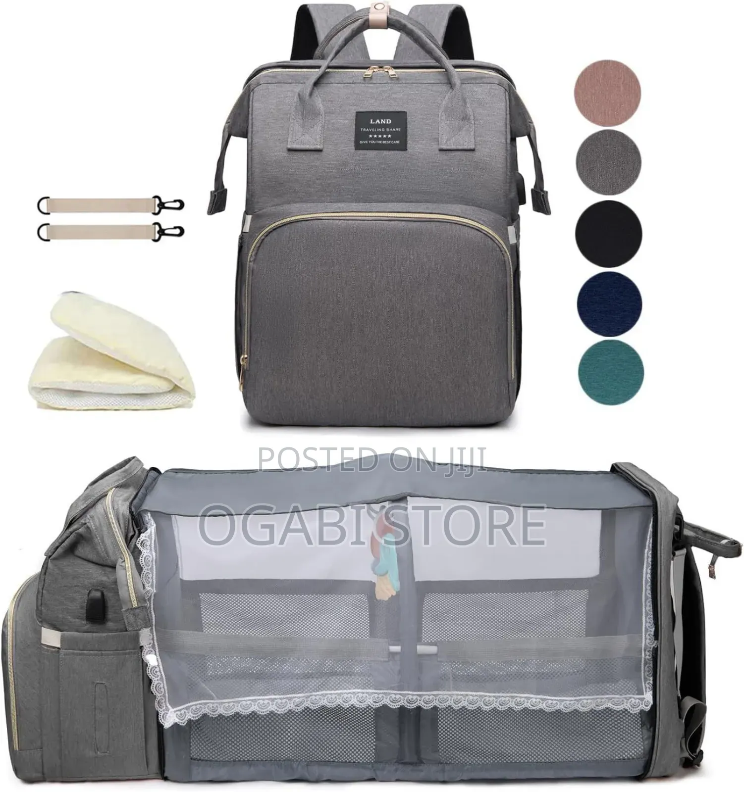Multi-functional Baby Diaper Backpack