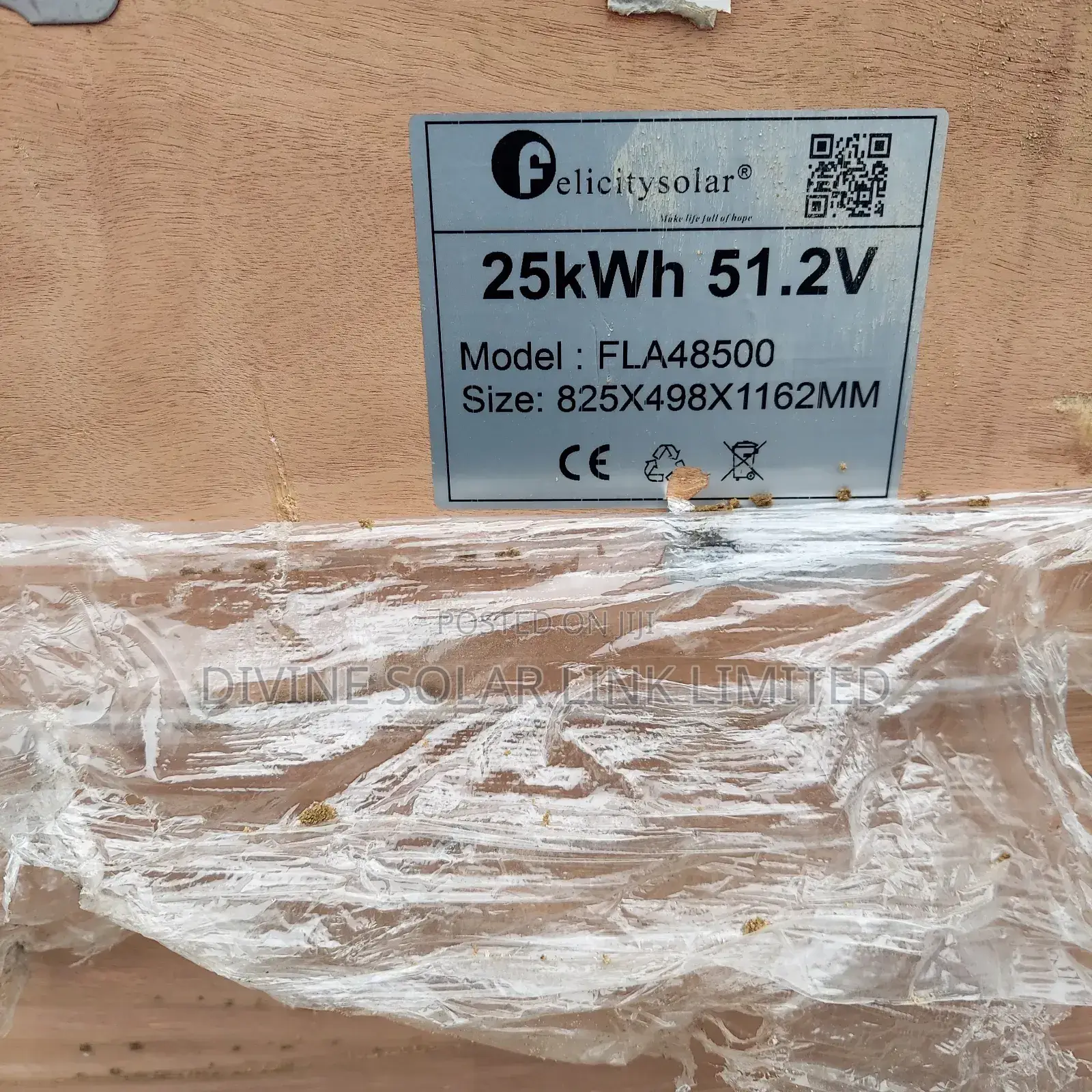 25kwh Felicity Lithium Battery 5years Warranty