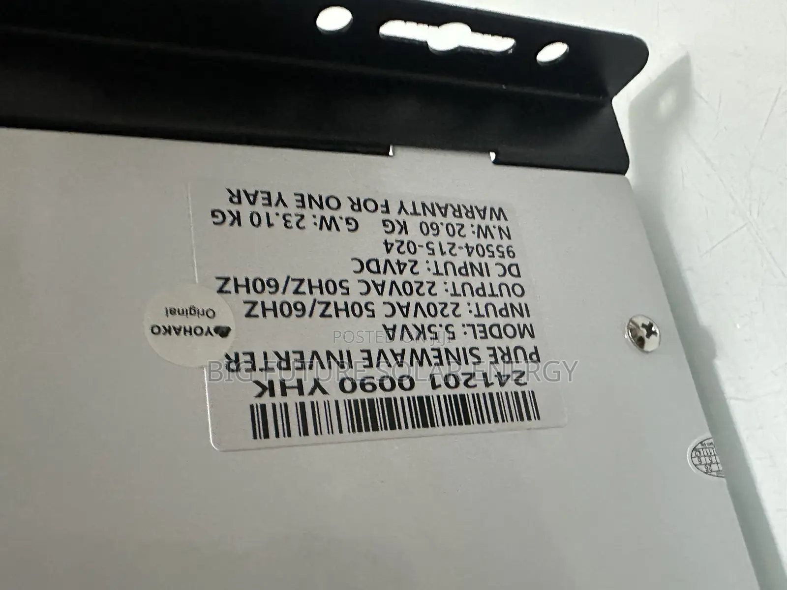 5.5kva Yohako Solar Inverter 24v