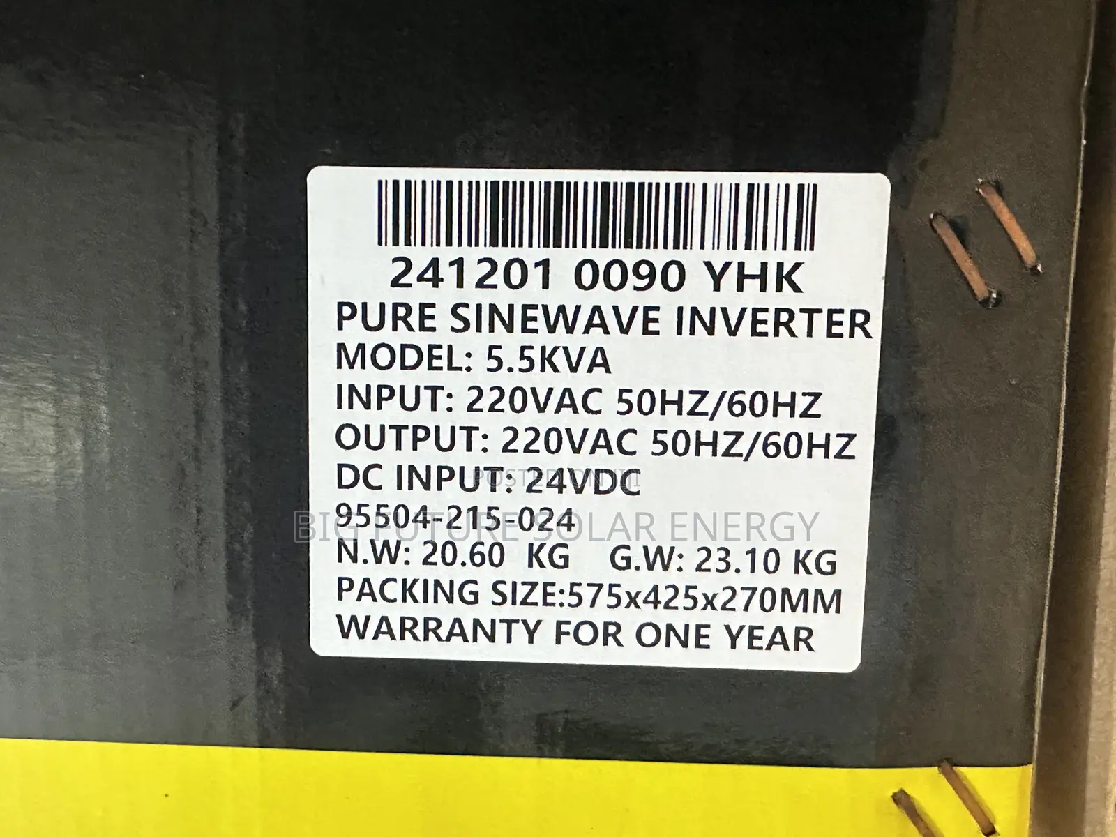 5.5kva Yohako Solar Inverter 24v