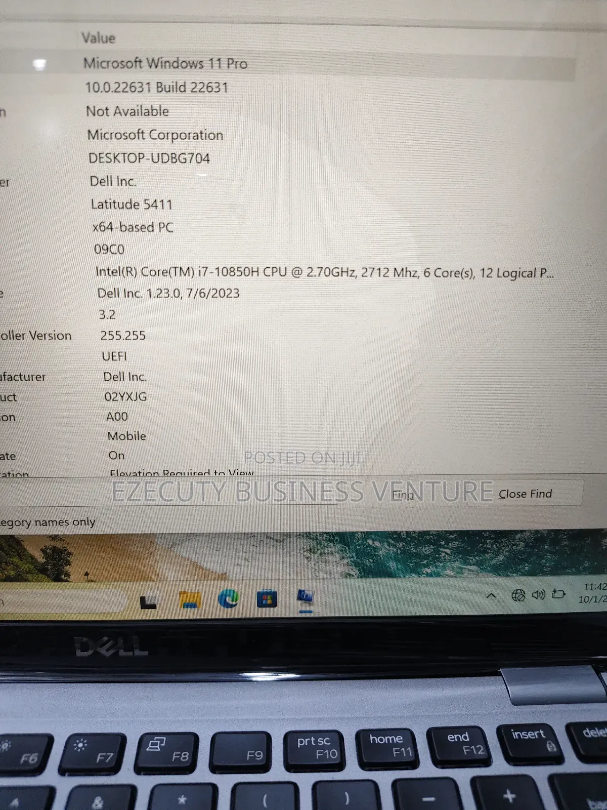 Laptop Dell Latitude 5411 16GB Intel Core I7 SSD 256GB
