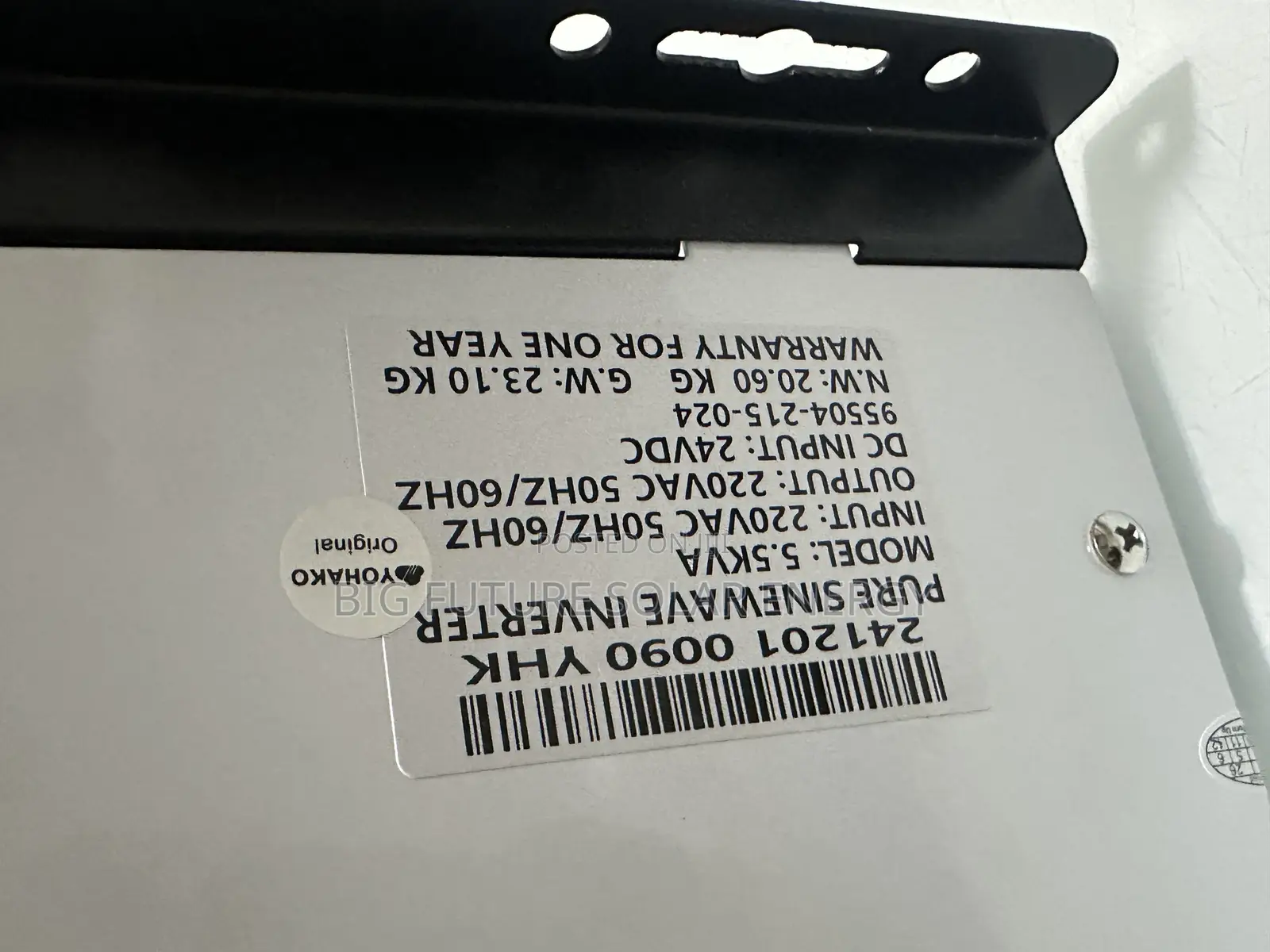 5.5kva Yohako Solar Inverter 24v
