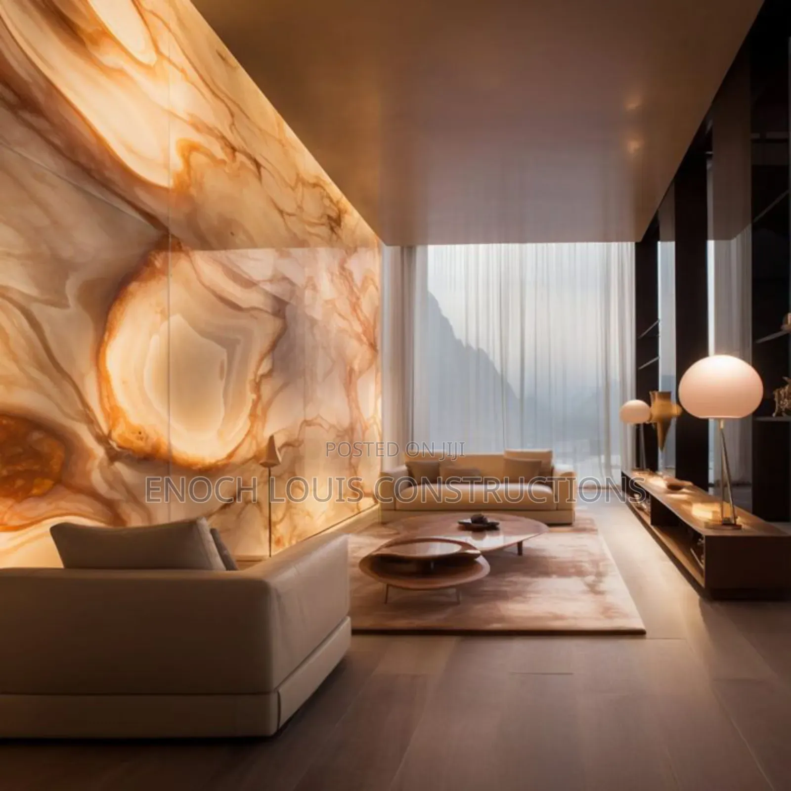 Marble/Onyx Light Panels and Walls