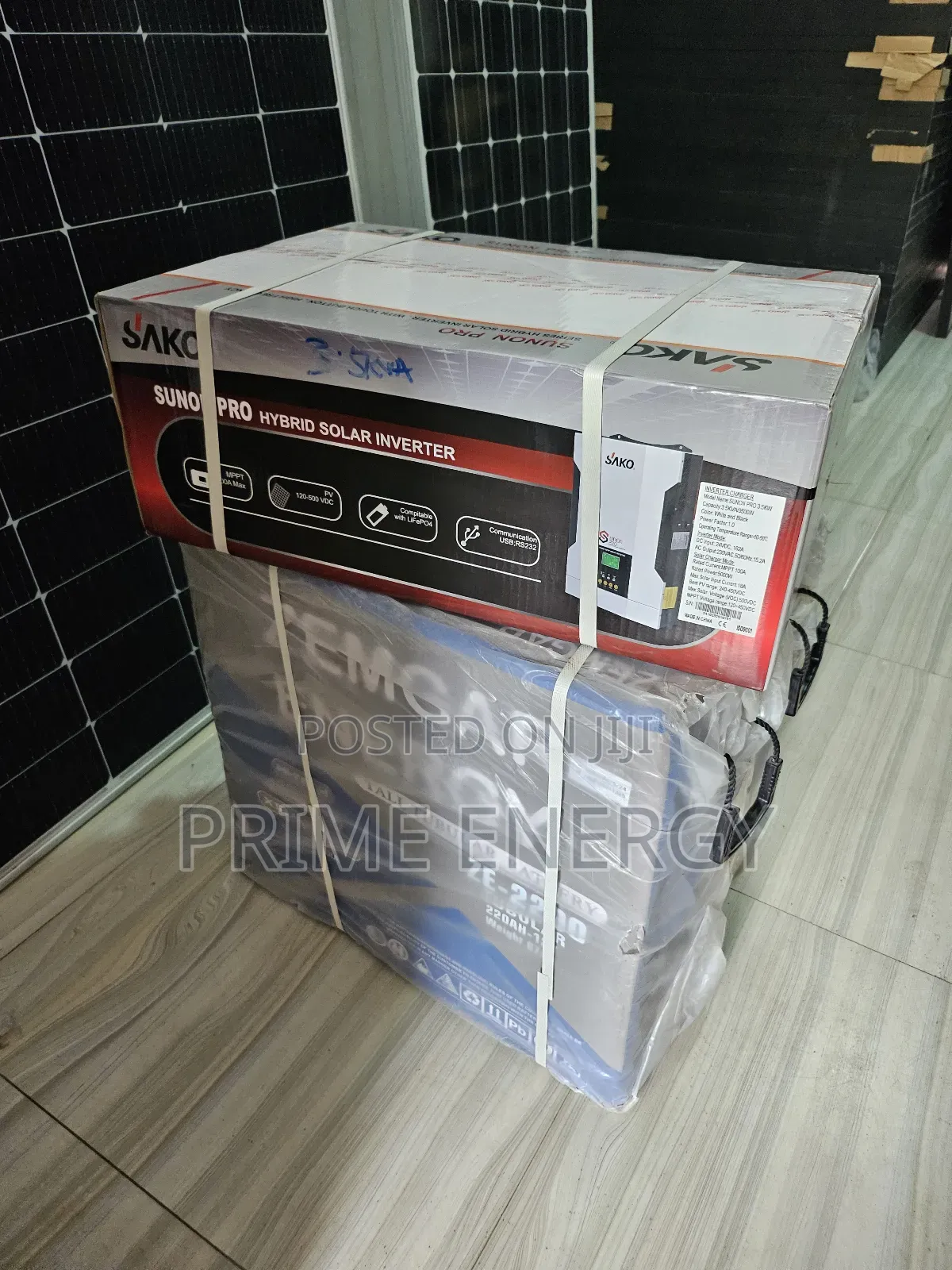 Combo Deal: Sako 3.5kva 24v Hybrid Inverter & 220ah Zemgar 2pcs