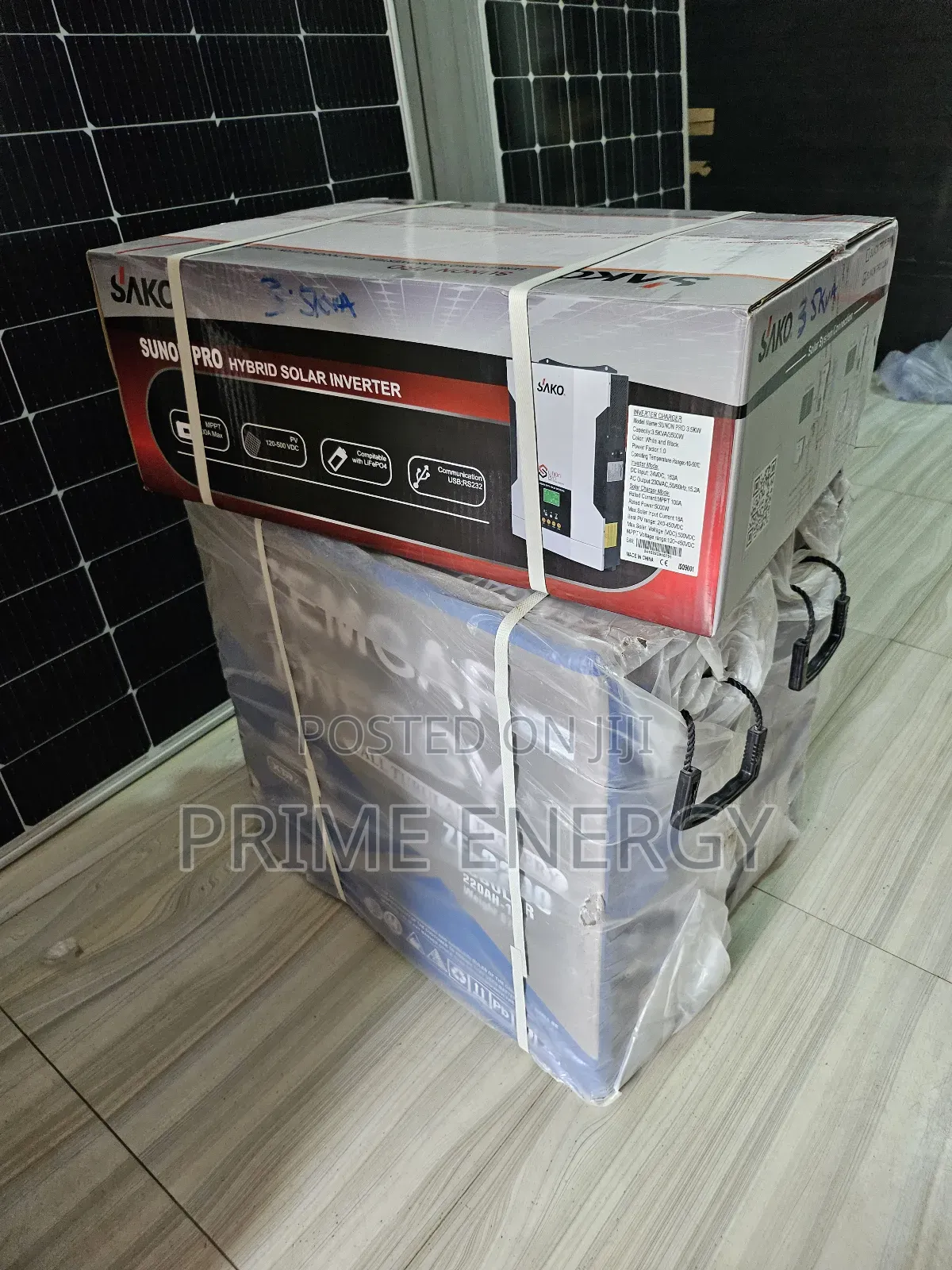 Combo Deal: Sako 3.5kva 24v Hybrid Inverter & 220ah Zemgar 2pcs