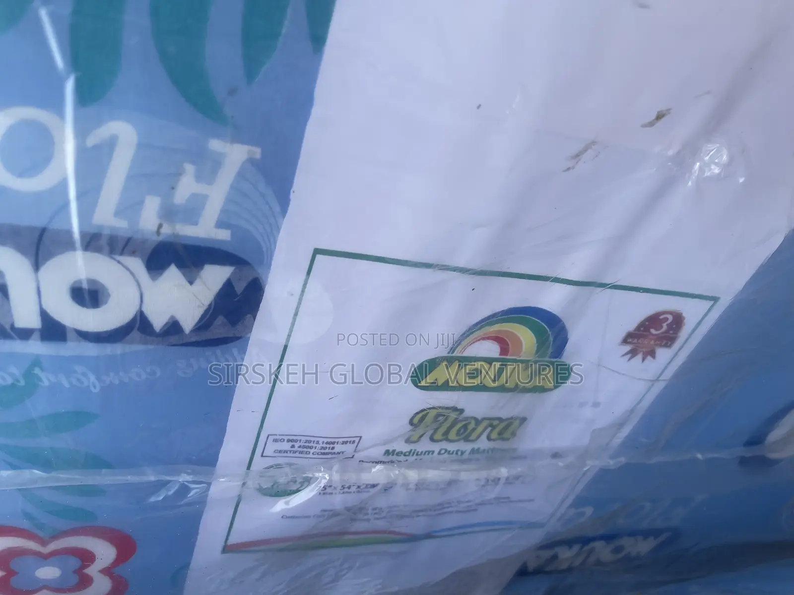 6 by 4.5 X 20 Inches Mouka Flora Mattress 75 X 54 X 20